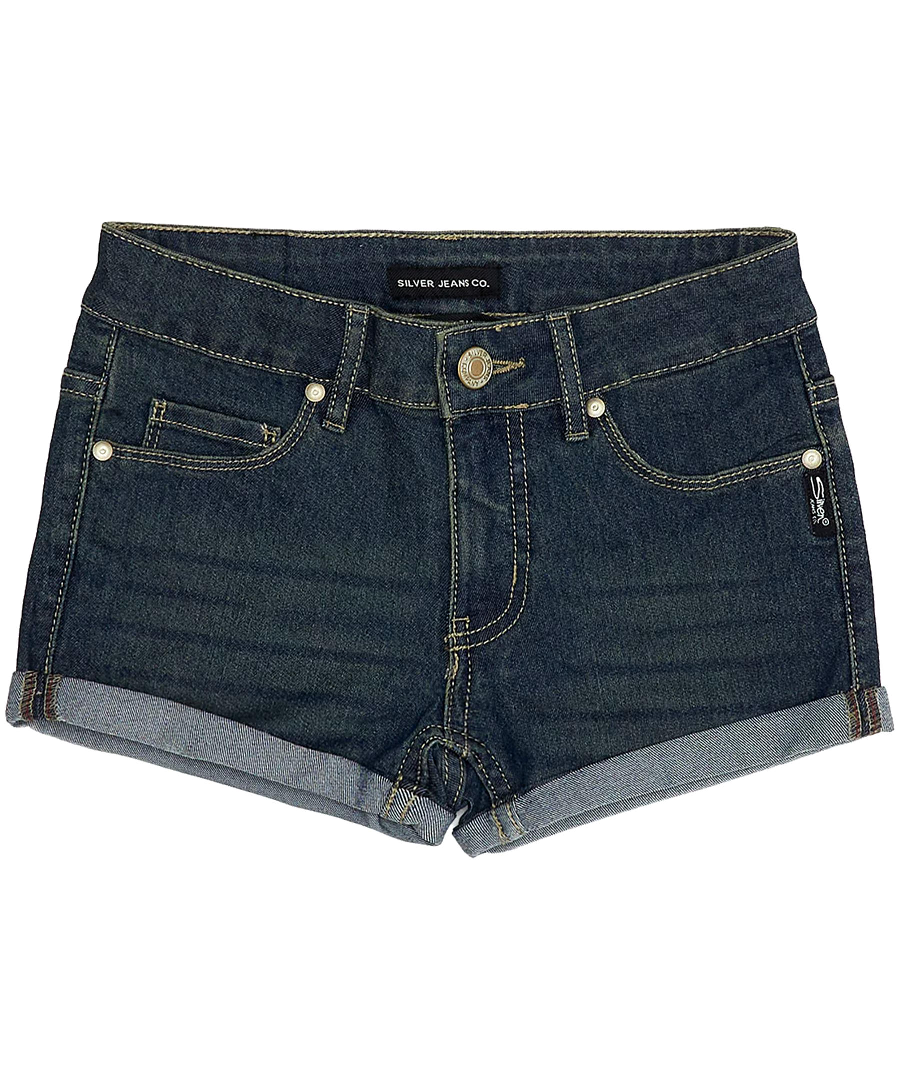Youth Girls' Mid Rise Denim Jean Shorts - Medium Wash