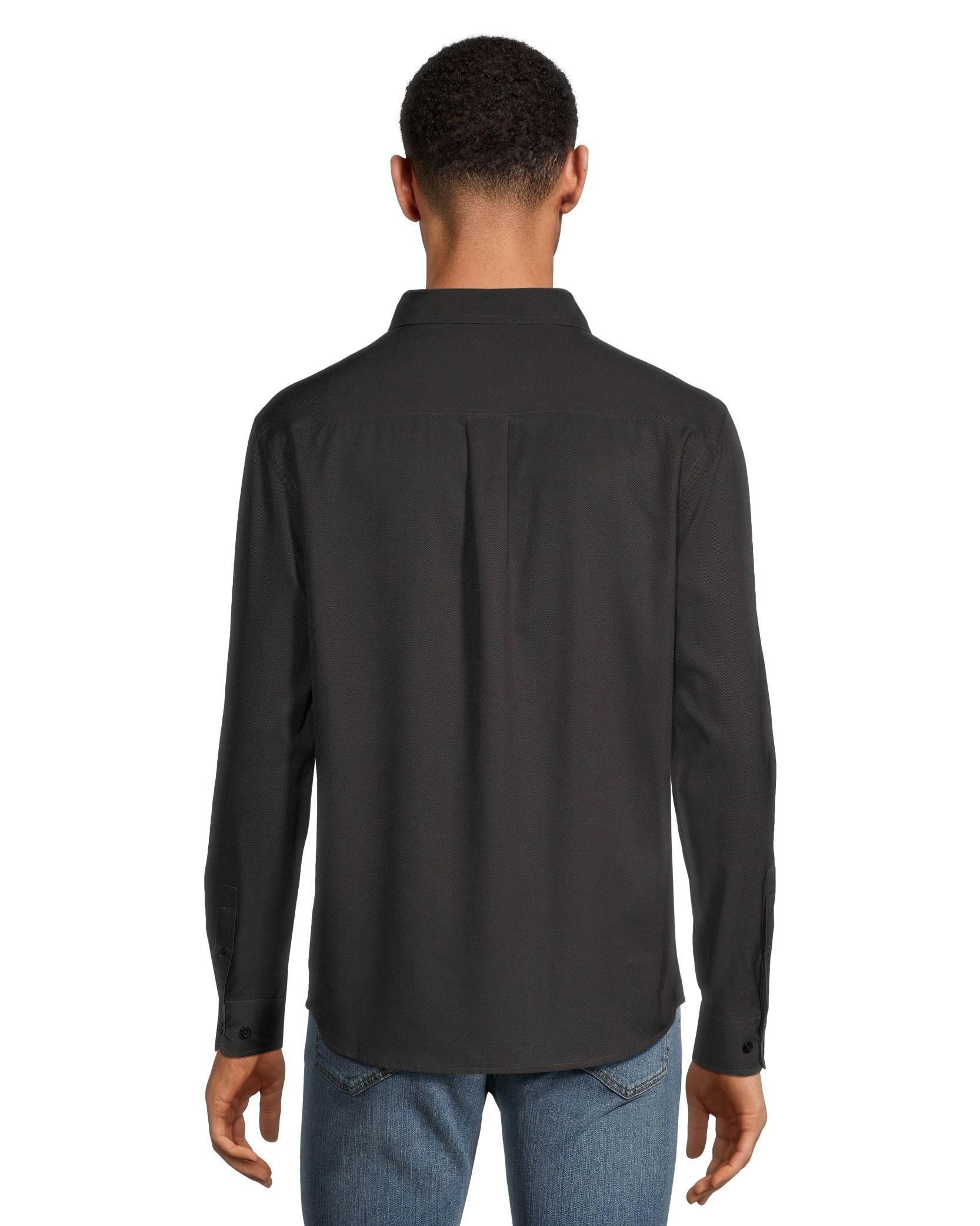 Denver Hayes Men's Hybrid 4-Way Stretch Long Sleeve Button Down Shirt