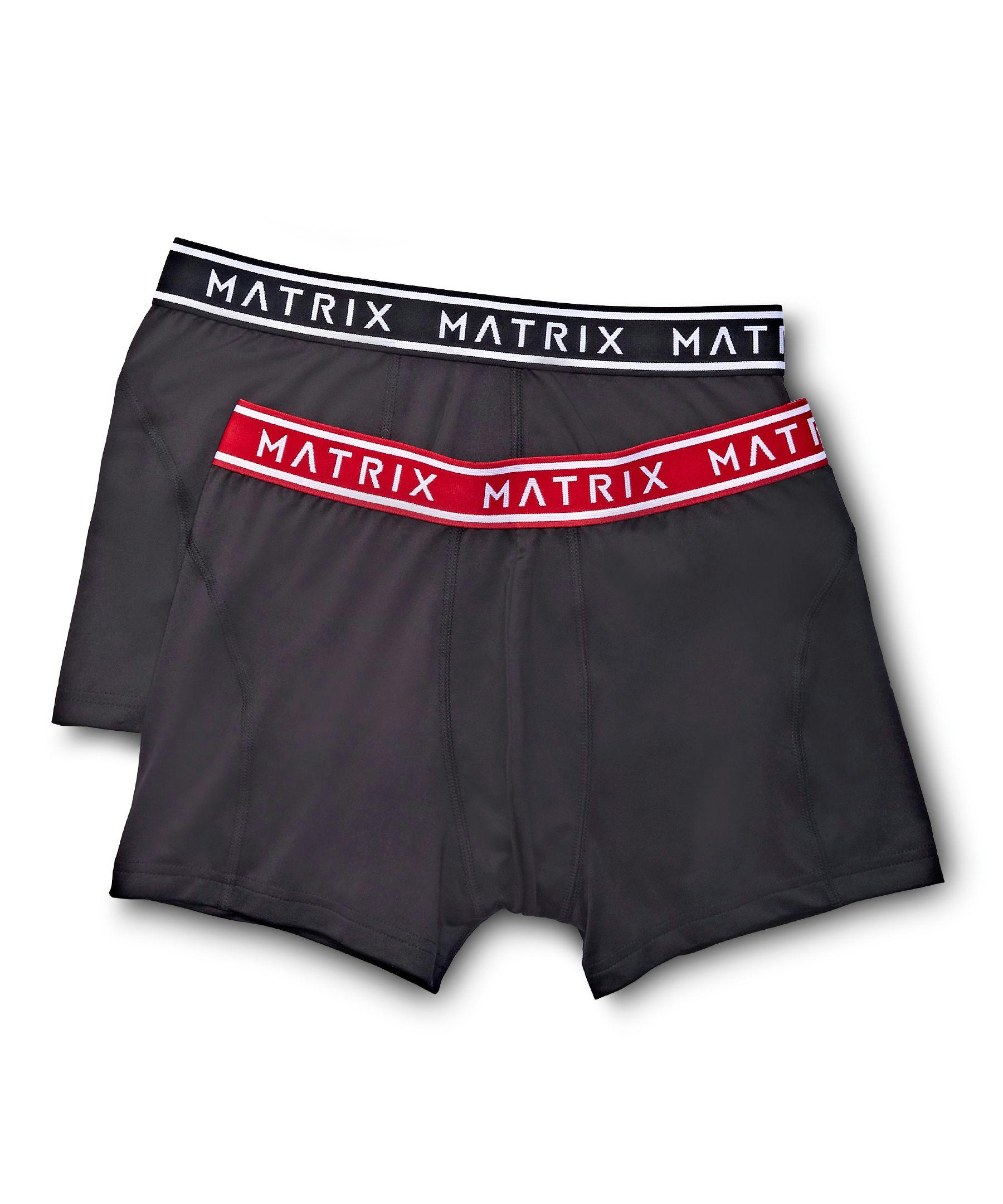 Matrix Men's 2-Pack Microfibre Trunk Briefs