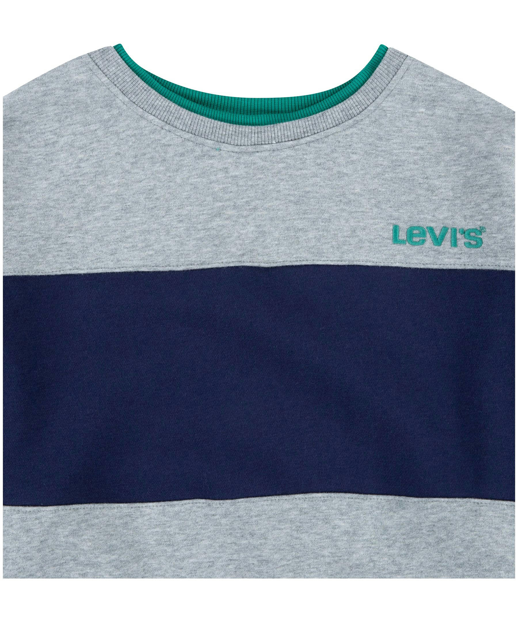 Levi's Kids' Unisex Colourblock Crewneck Pullover Sweatshirt