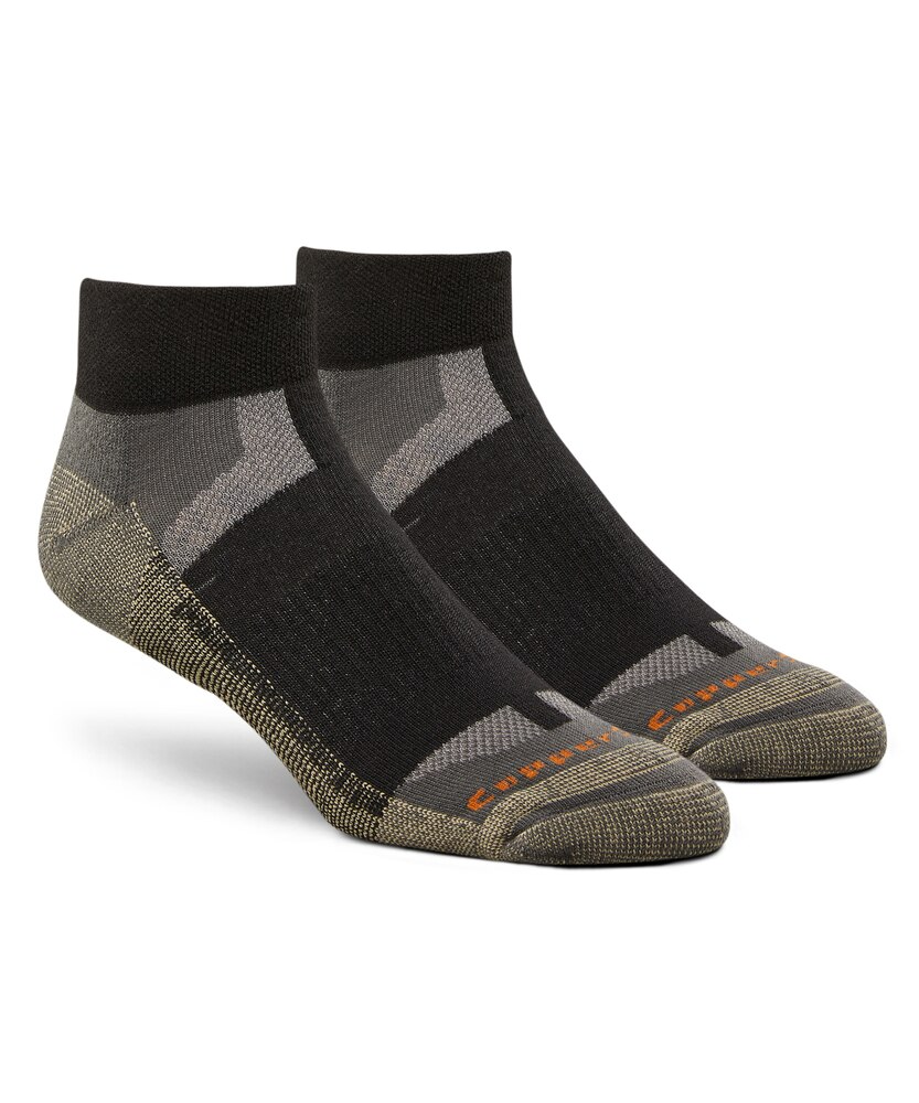 Copper Sole Men's 2 Pack All Season Hiking Moisture Guard Technology Ankle Socks