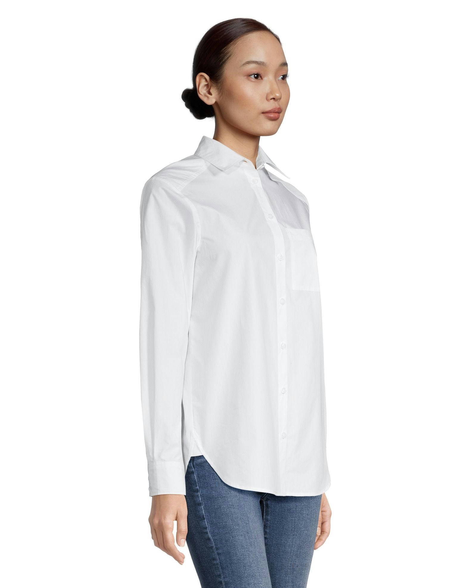 Denver Hayes Women's Semi Fit Button Up Long Sleeve Shirt