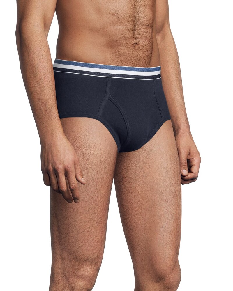 Denver Hayes Men's 3 Pack Cotton Basic Briefs - Black