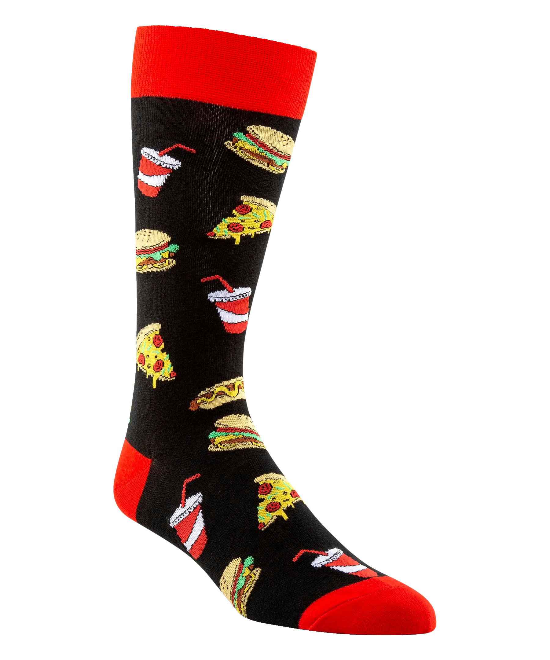 Denver Hayes Men's Novelty Food Pattern Crew Socks