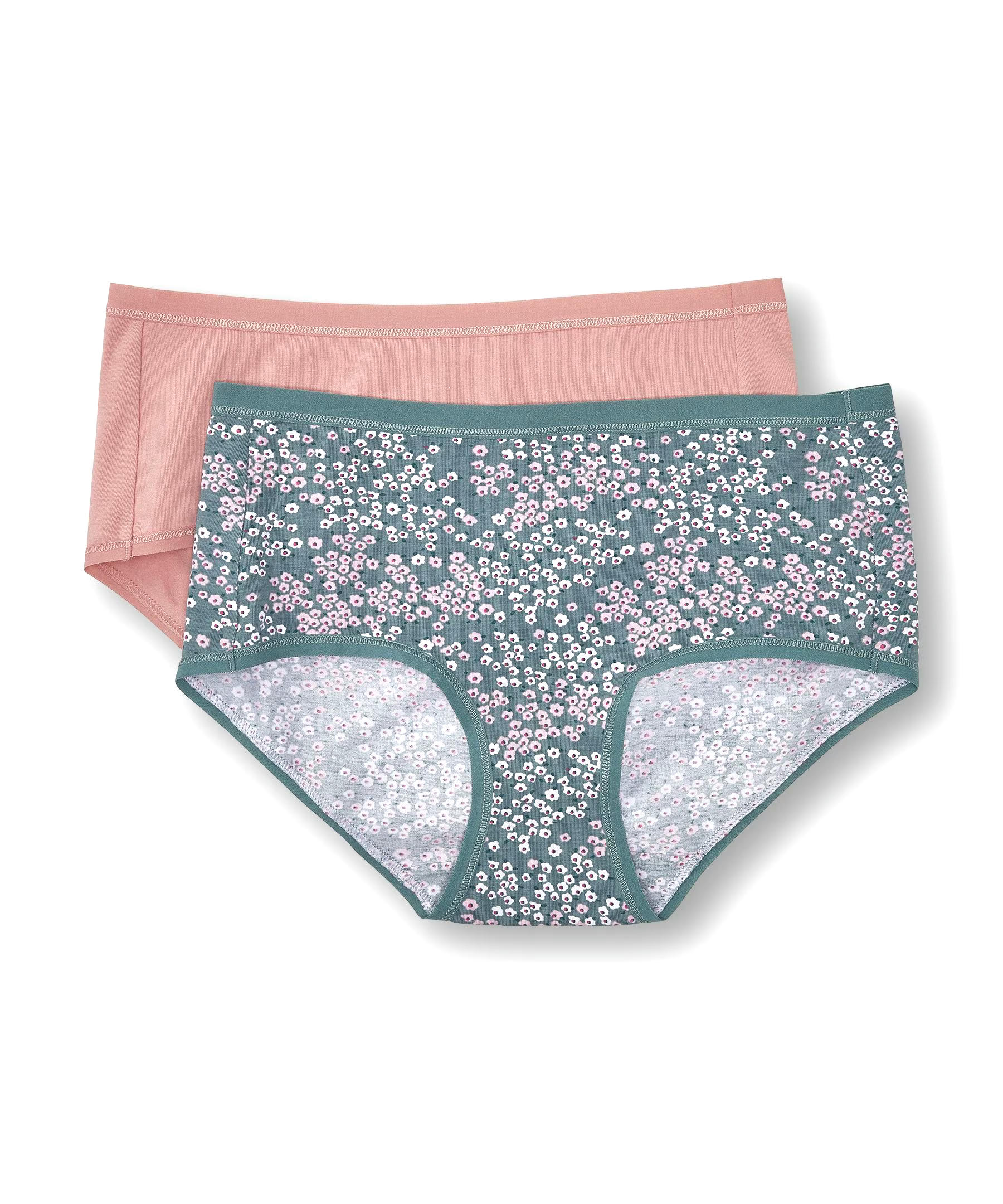 Denver Hayes Women's 2 Pack 4 Way Stretch Perfect Fit Hip Hugger Underwear Briefs