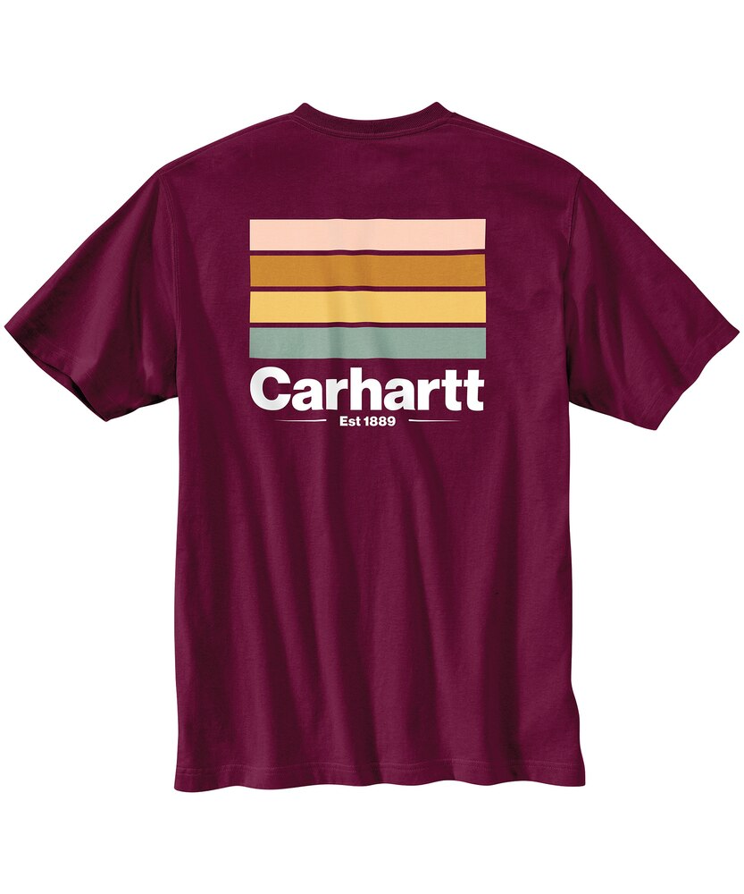 Carhartt Men's Line Graphic Pocket Crewneck Cotton Work T Shirt