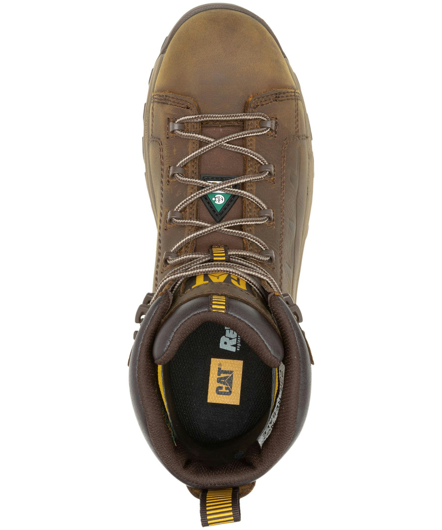 CAT Men's Threshold Rebound 6 Inch Composite Toe Composite Plate Waterproof Work Boot