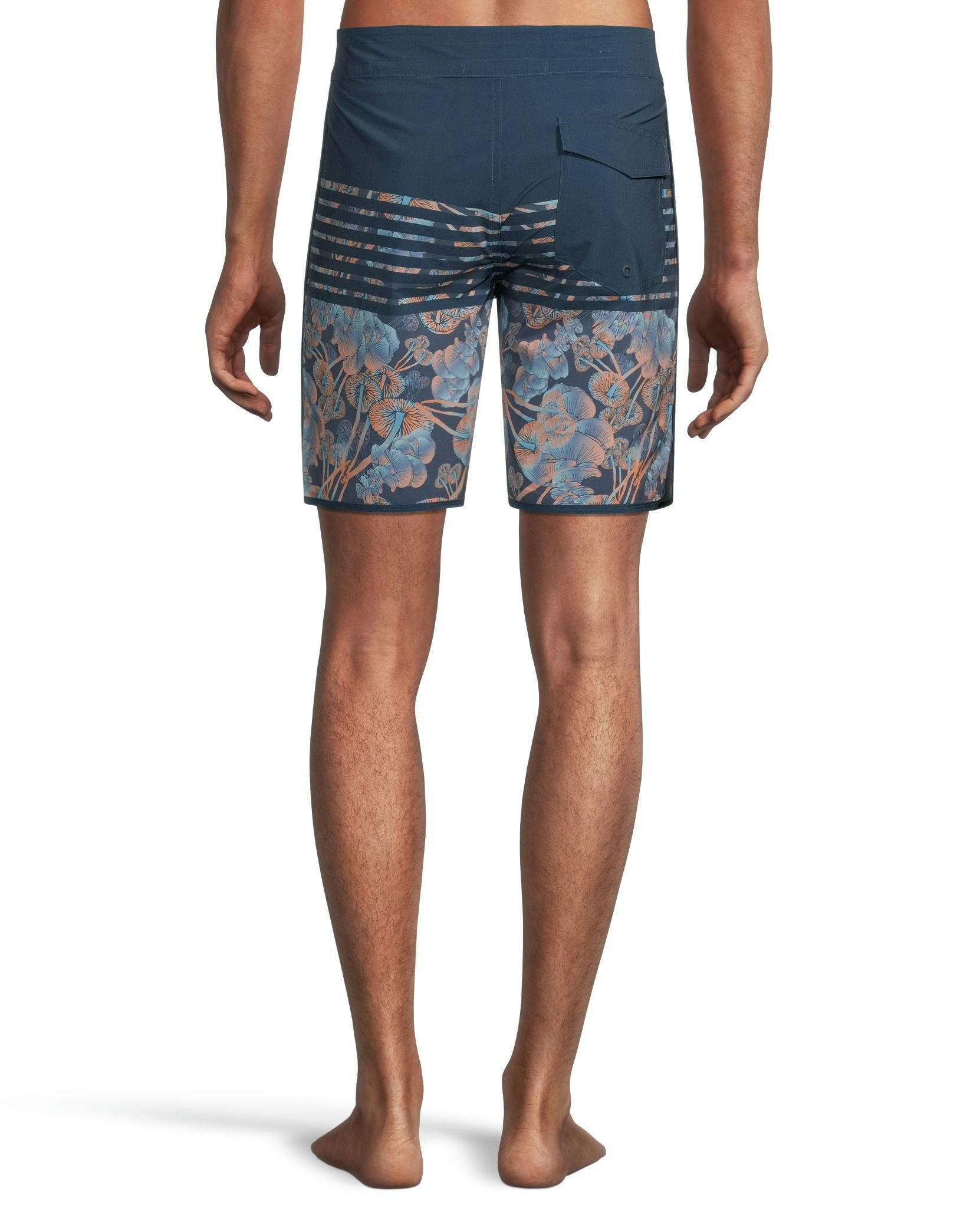 FarWest Men's Mid Rise Quick Dry Graphic Boardshorts