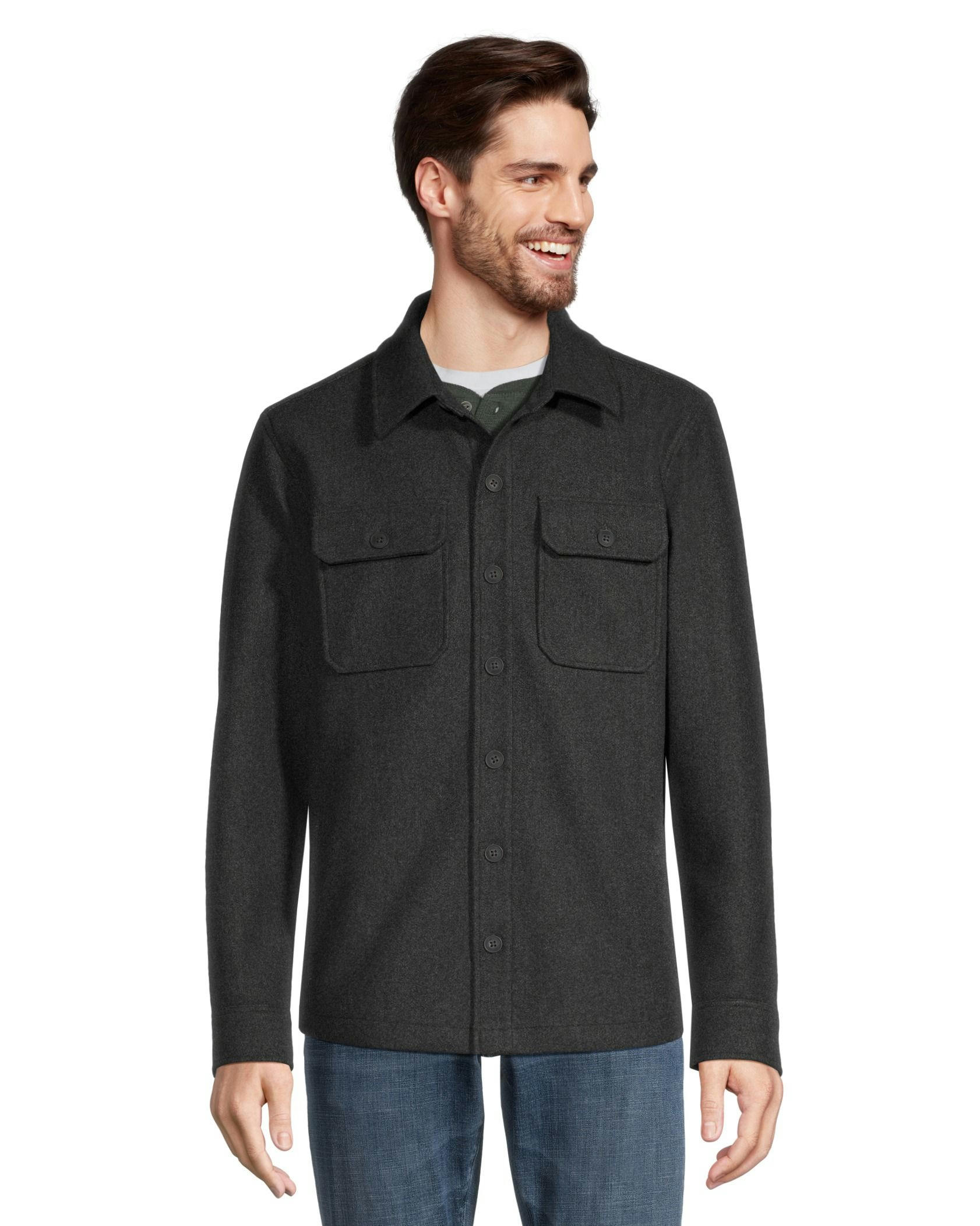 Denver Hayes Men's Wool-Like Shacket