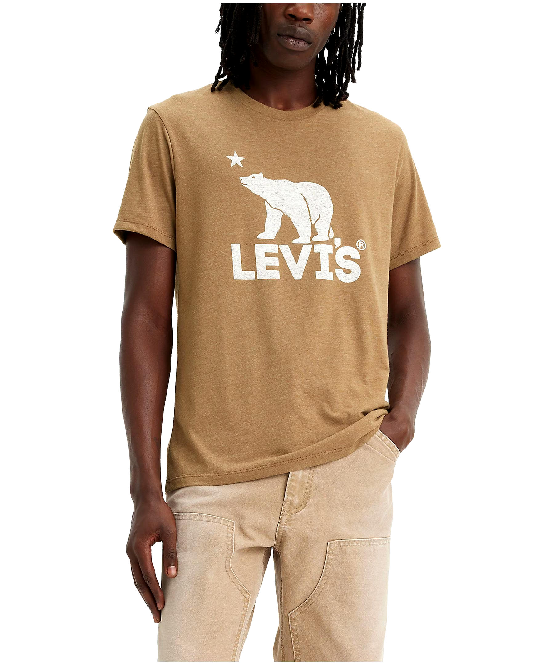 Levi's Men's Tri-Blend Bear Graphic T Shirt