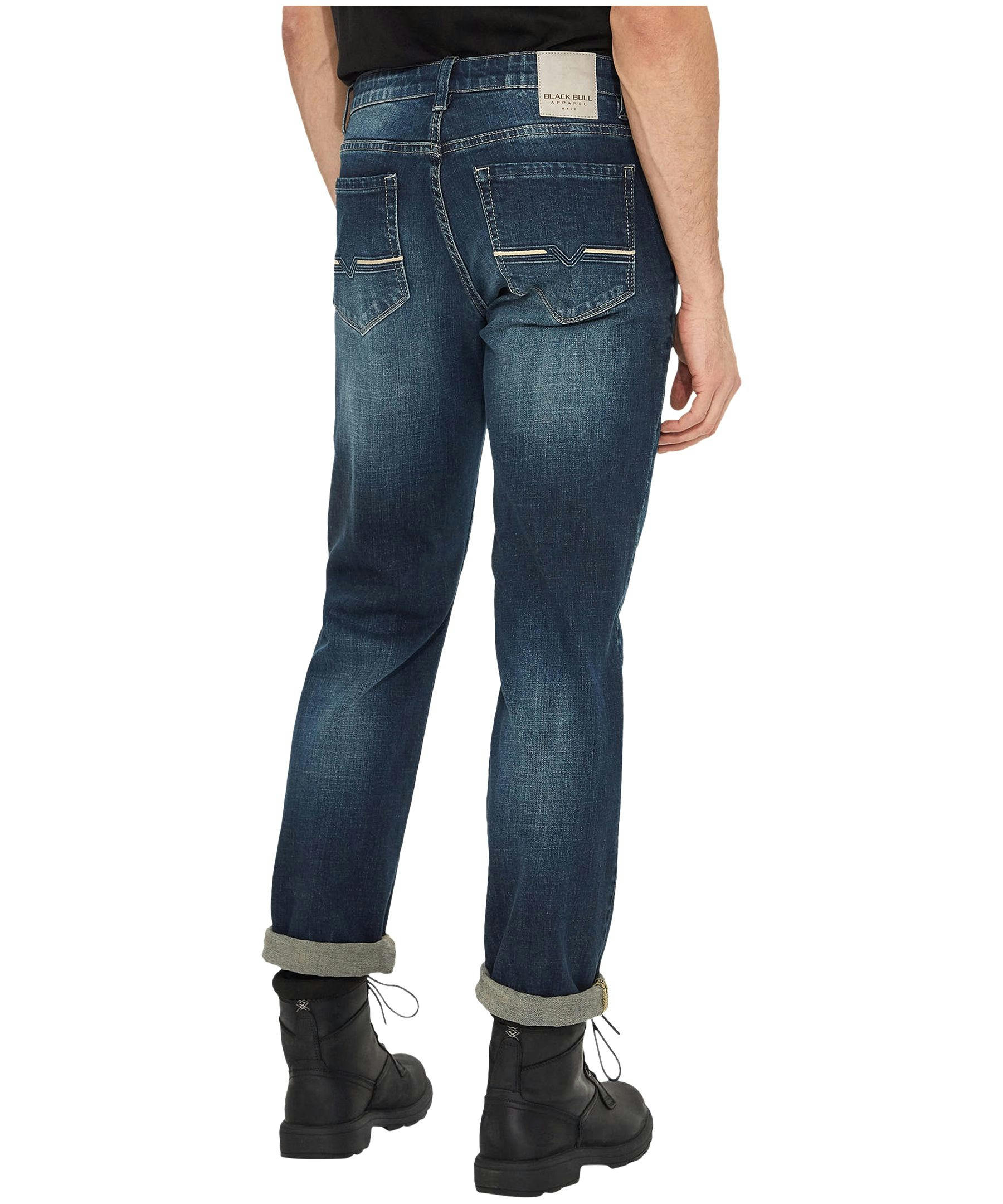 Black Bull Men's Mad Regular Fit Jeans - Dark Wash -