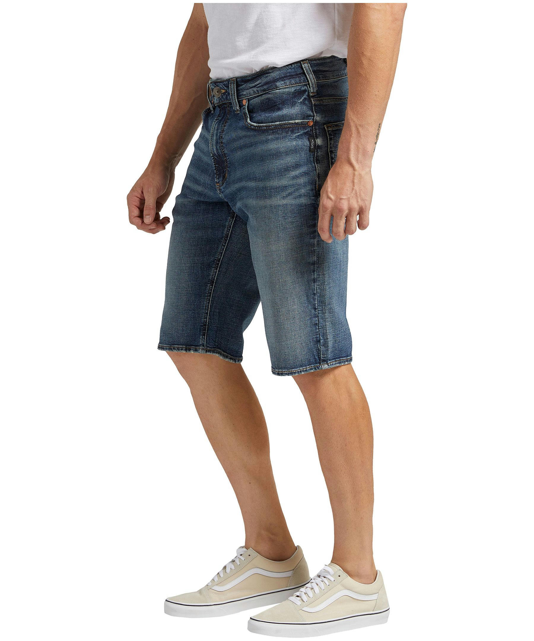 Silver Men's Gordie Mid Rise Relaxed Fit Shorts