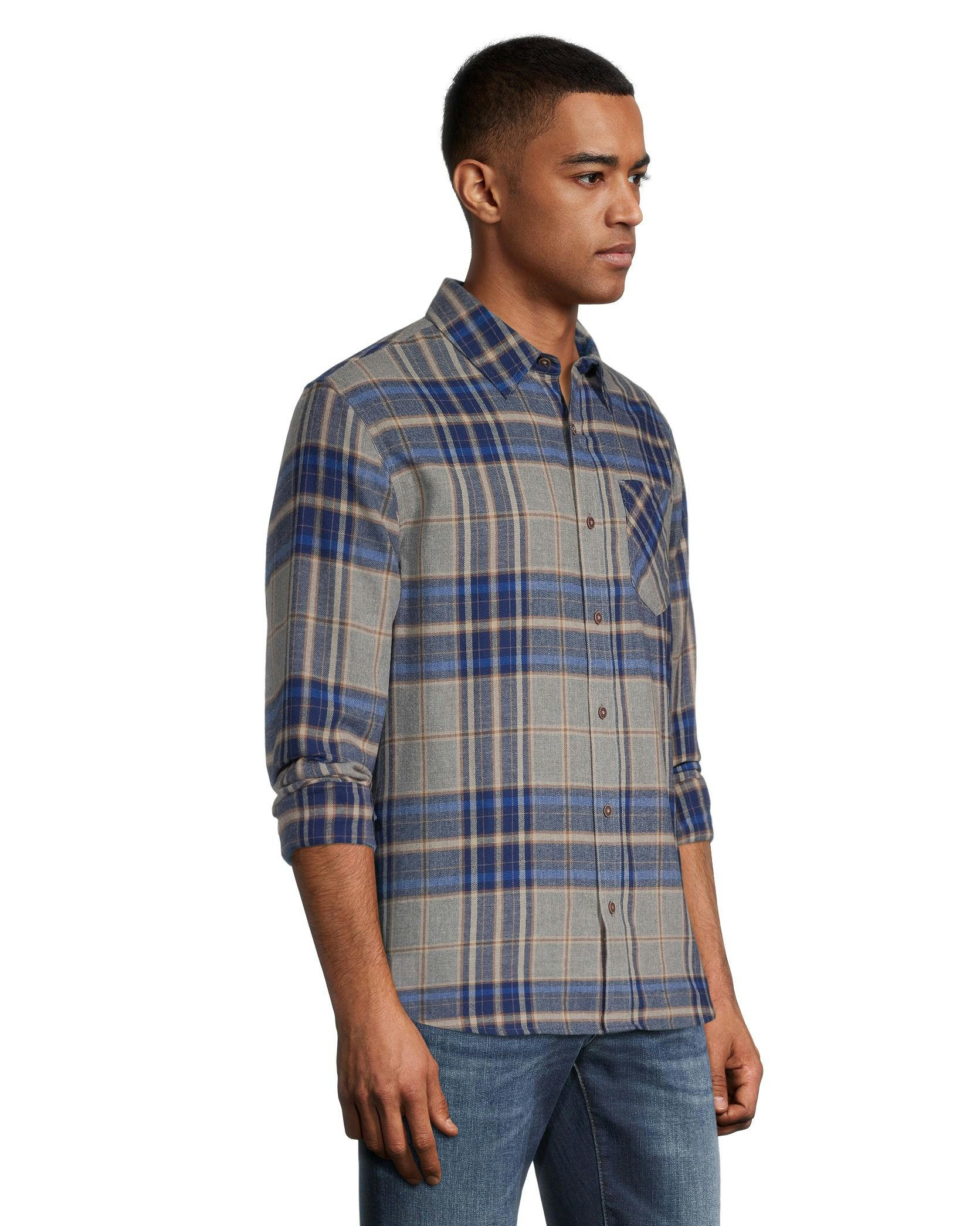 Boston Traders Men's Classic Plaid Flannel Shirt