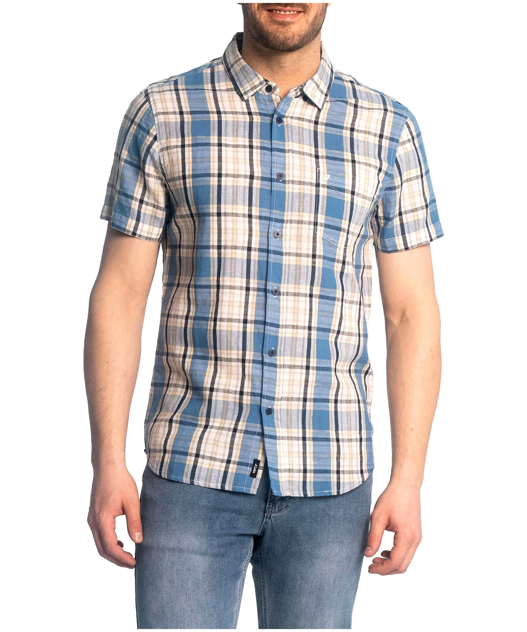 Lois Men's Dalton Plaid Short Sleeve Shirt