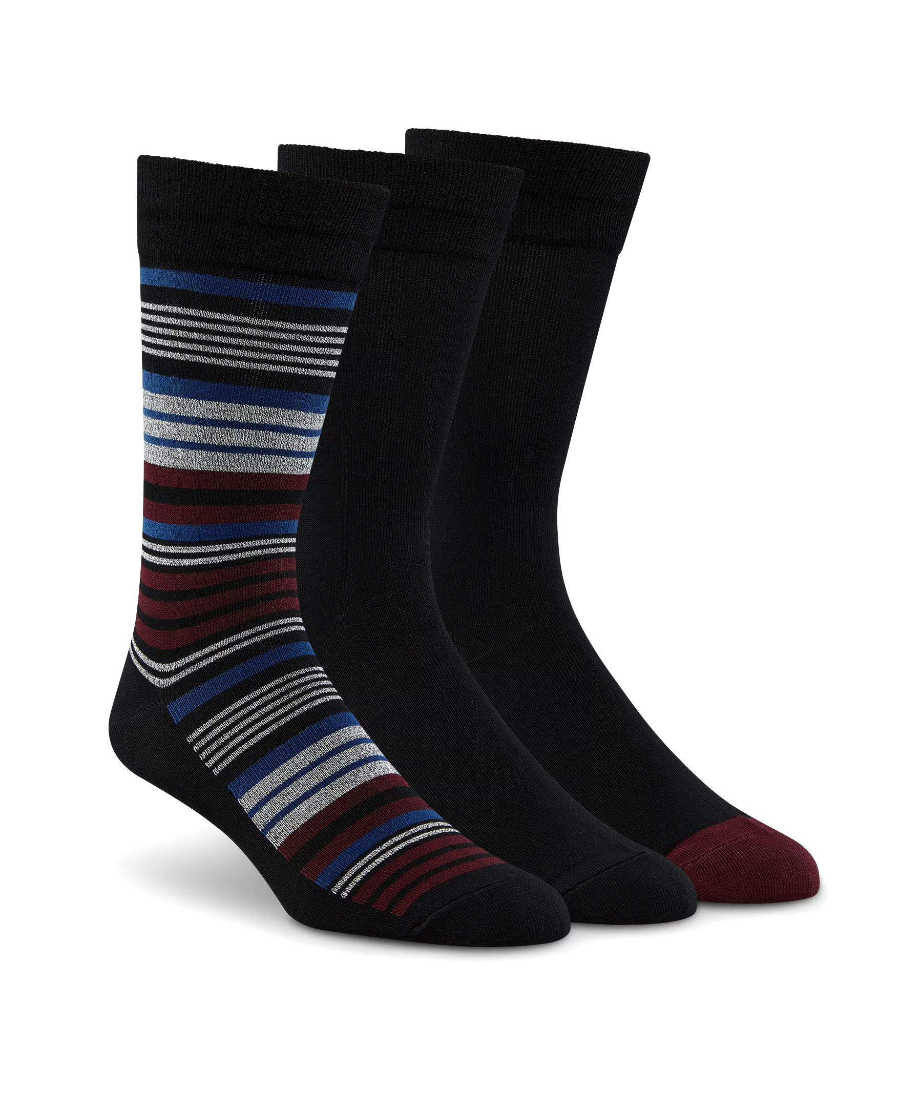 Denver Hayes Men's Casual Crew Socks, 3 Pack