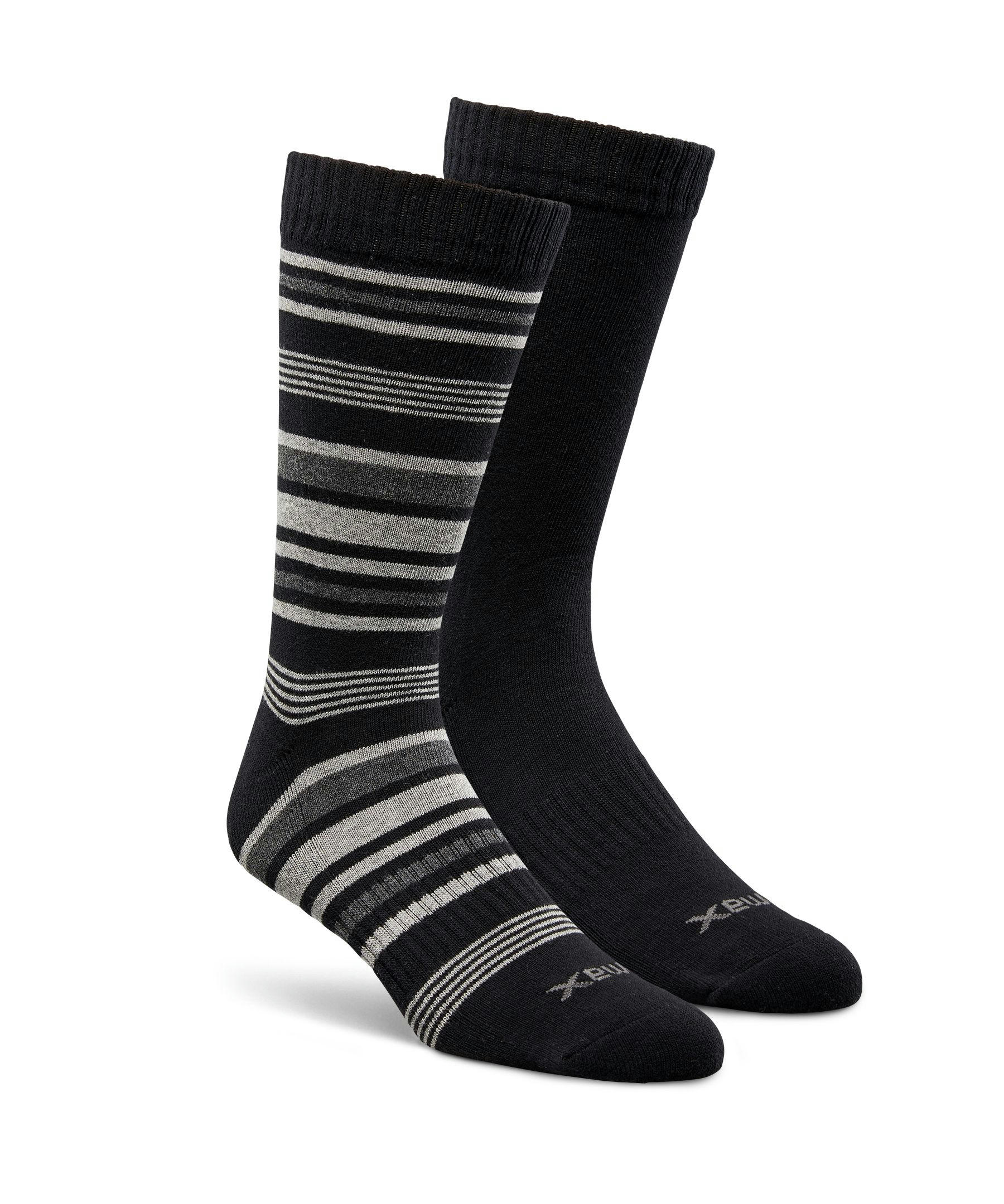 WindRiver Men's T-Max 2 Pack Casual Cushioned Sole Socks