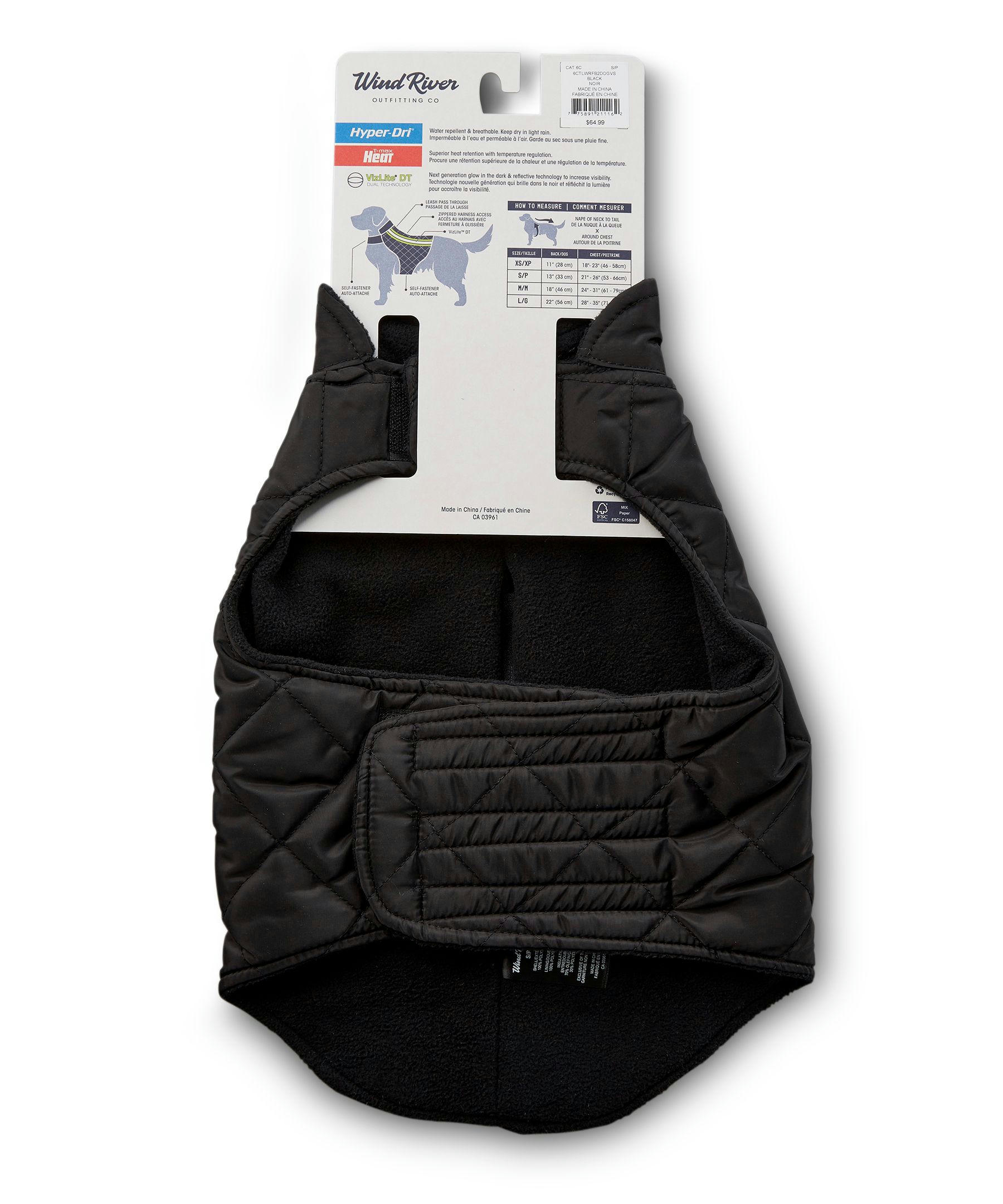 WindRiver Insulated T-MAX Dog Vest with Vizlite