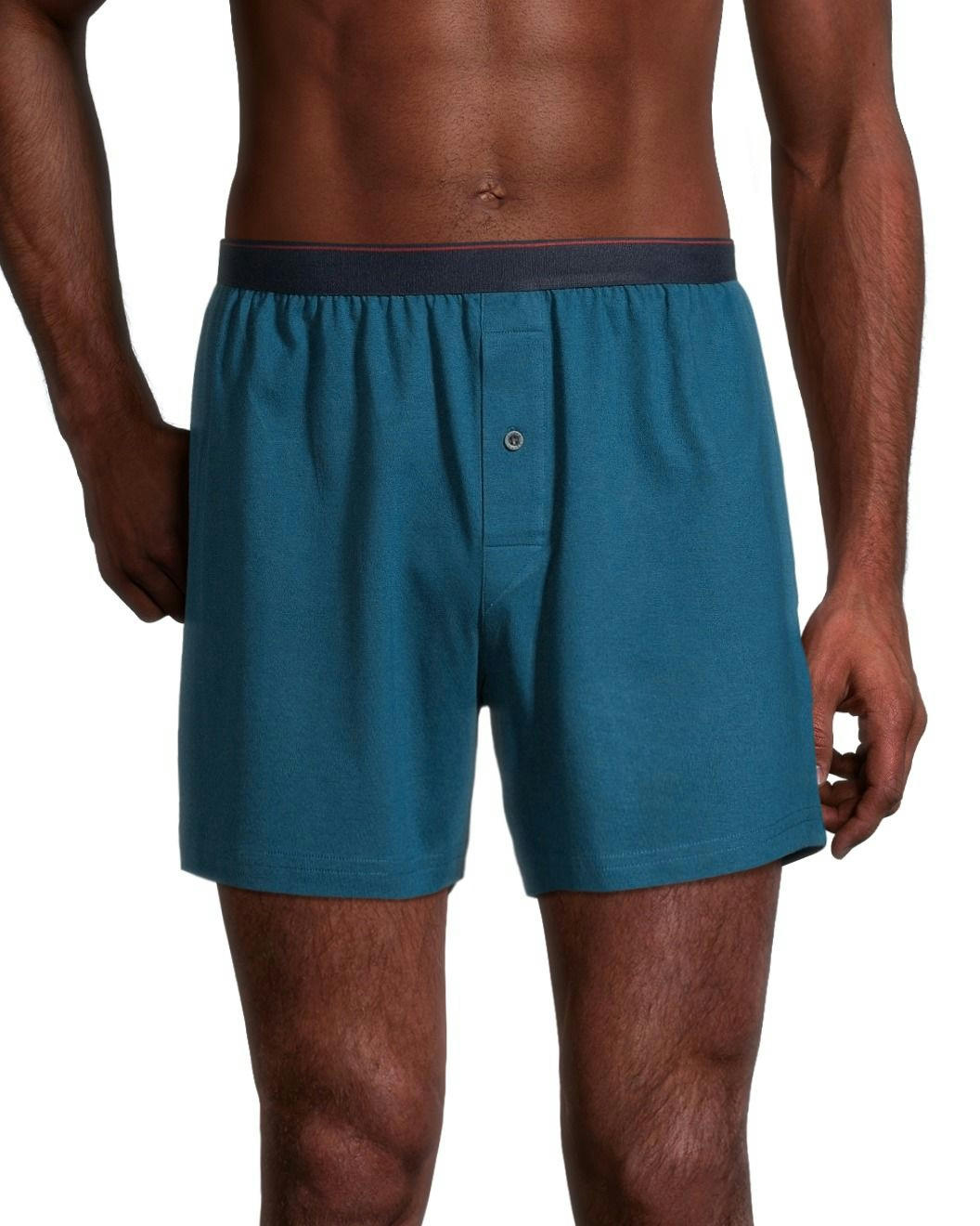 Denver Hayes Men's 2 Pack Yarn Dye Loose Fit Boxer Briefs