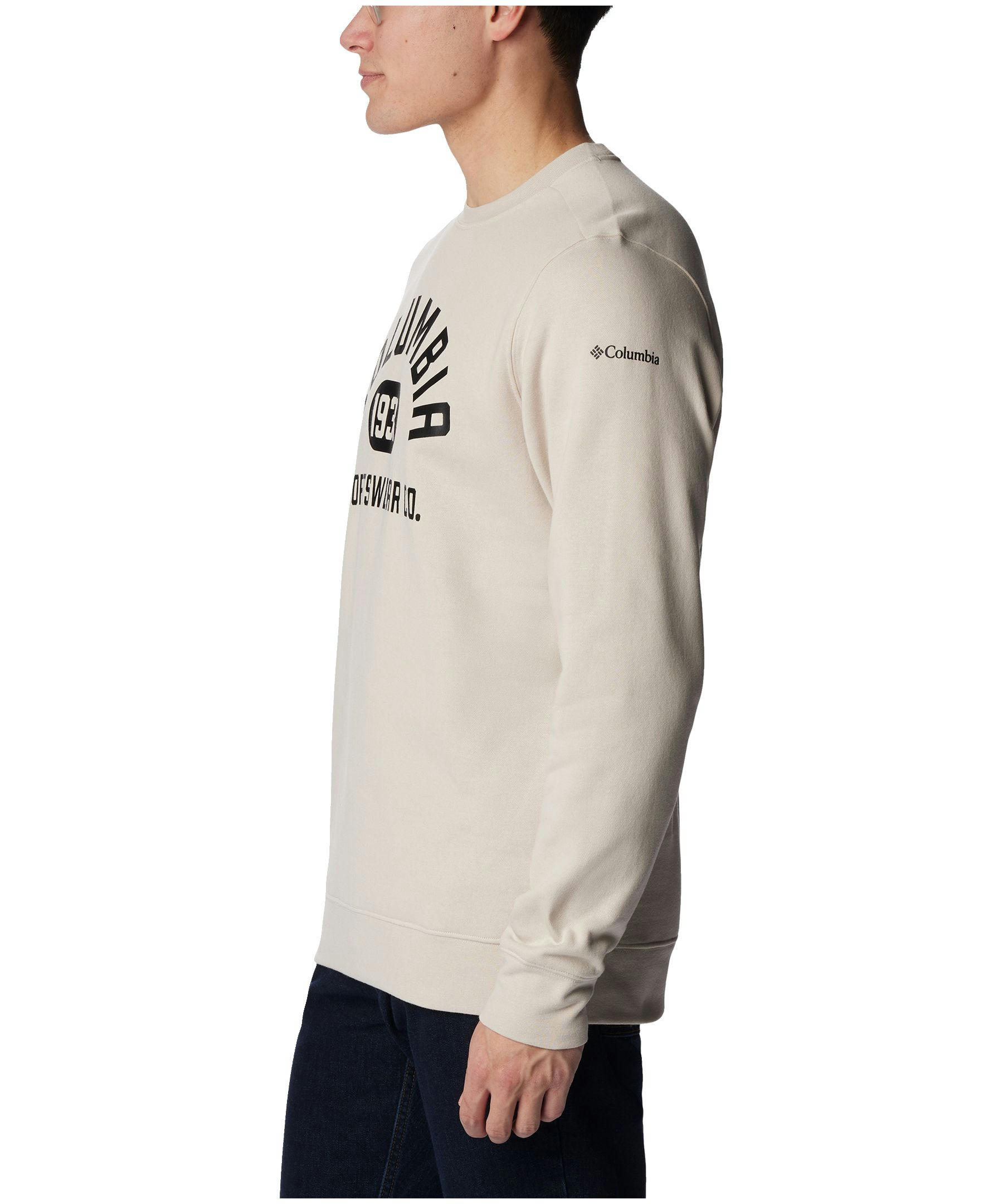 Columbia Men's Trek Classic Fit Logo Graphic Crewneck Pullover Sweatshirt