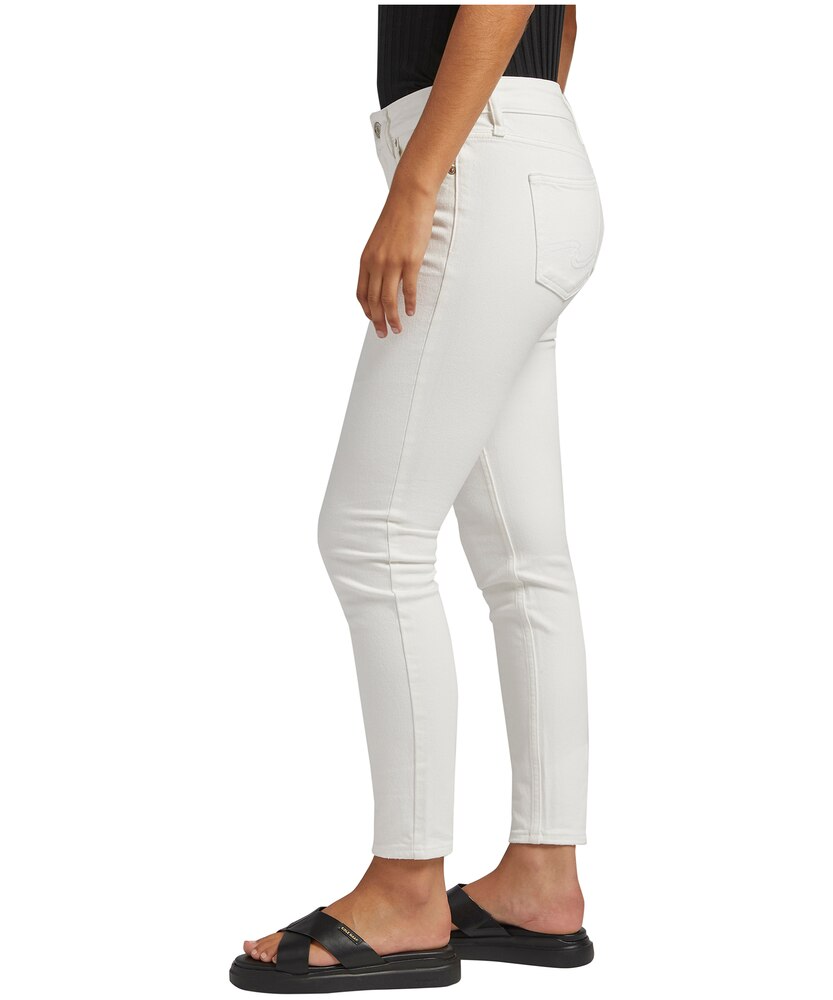 Silver Women's Suki Curvy Fit Mid Rise Skinny Jeans