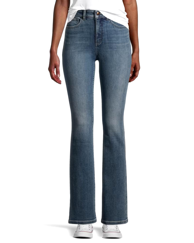 Denver Hayes Women's High Rise Slim Bootcut Jeans