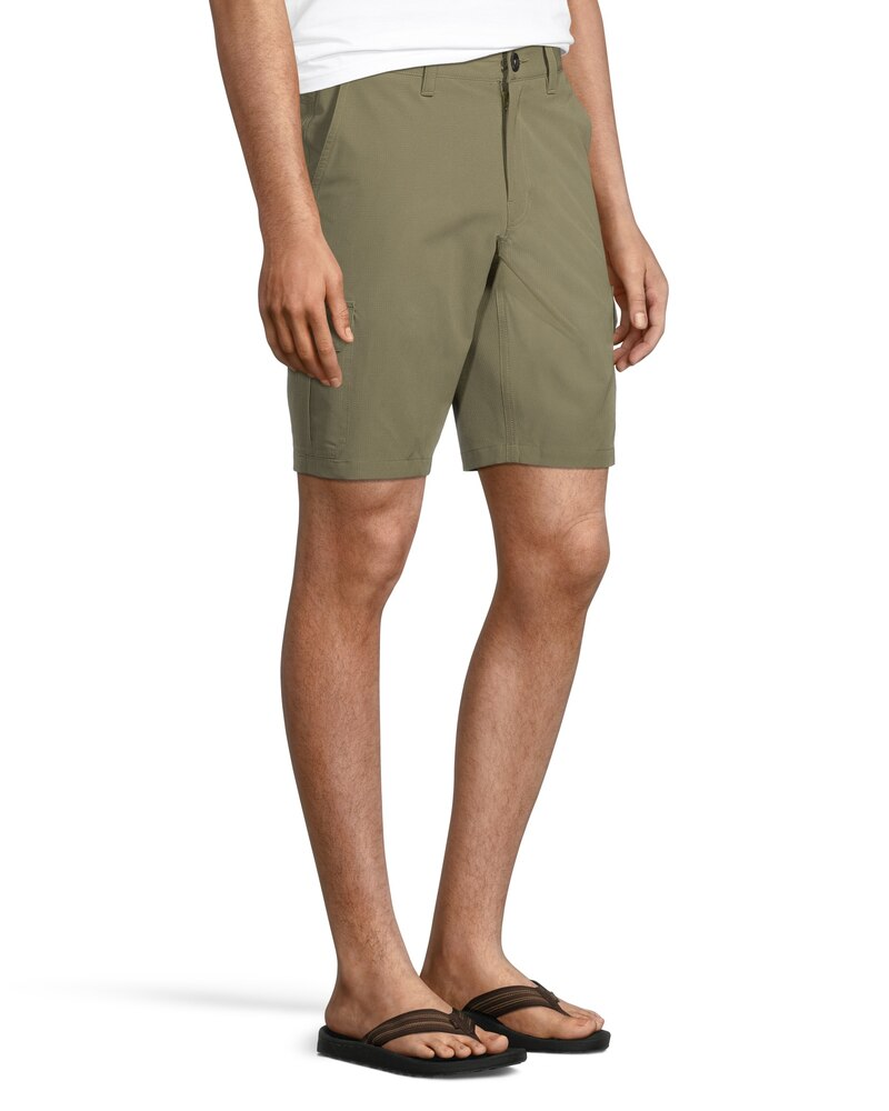 Men's Mid Rise Stretch Ripstop Quick Dry Cargo Hybrid Shorts