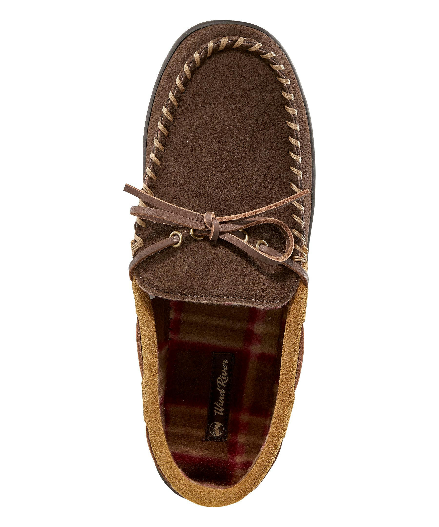 WindRiver Men's Suede Handsewn Slippers