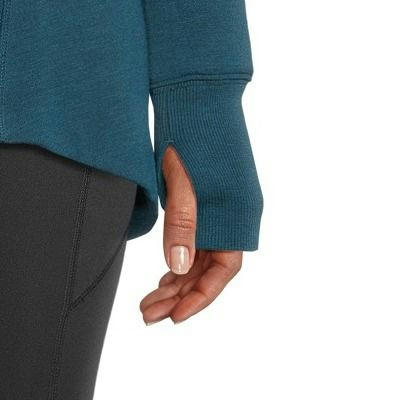 Shambhala Women's Semi-Fitted French Terry Open Cardigan