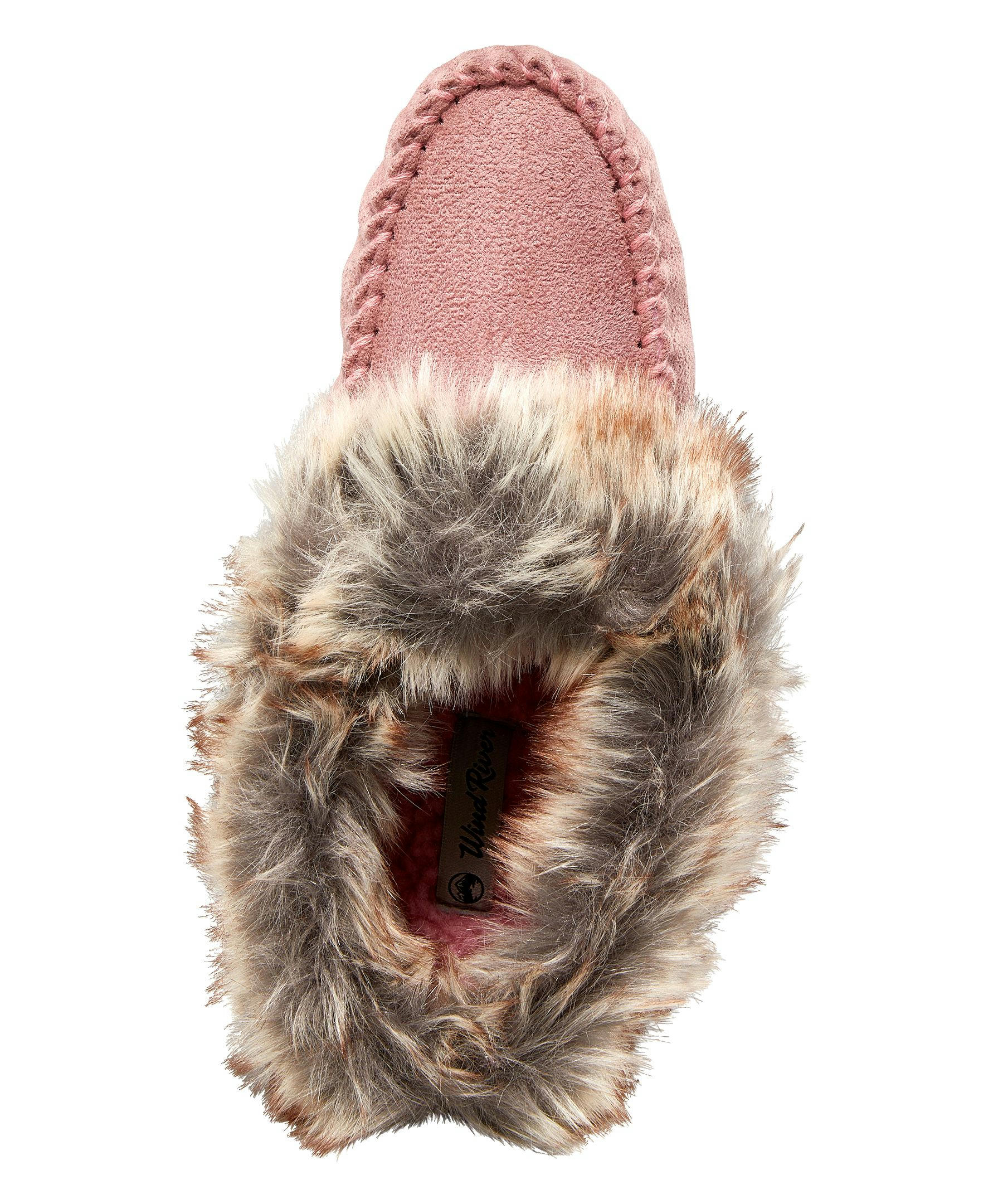 WindRiver Women's Faux Fur Trimmed Slippers