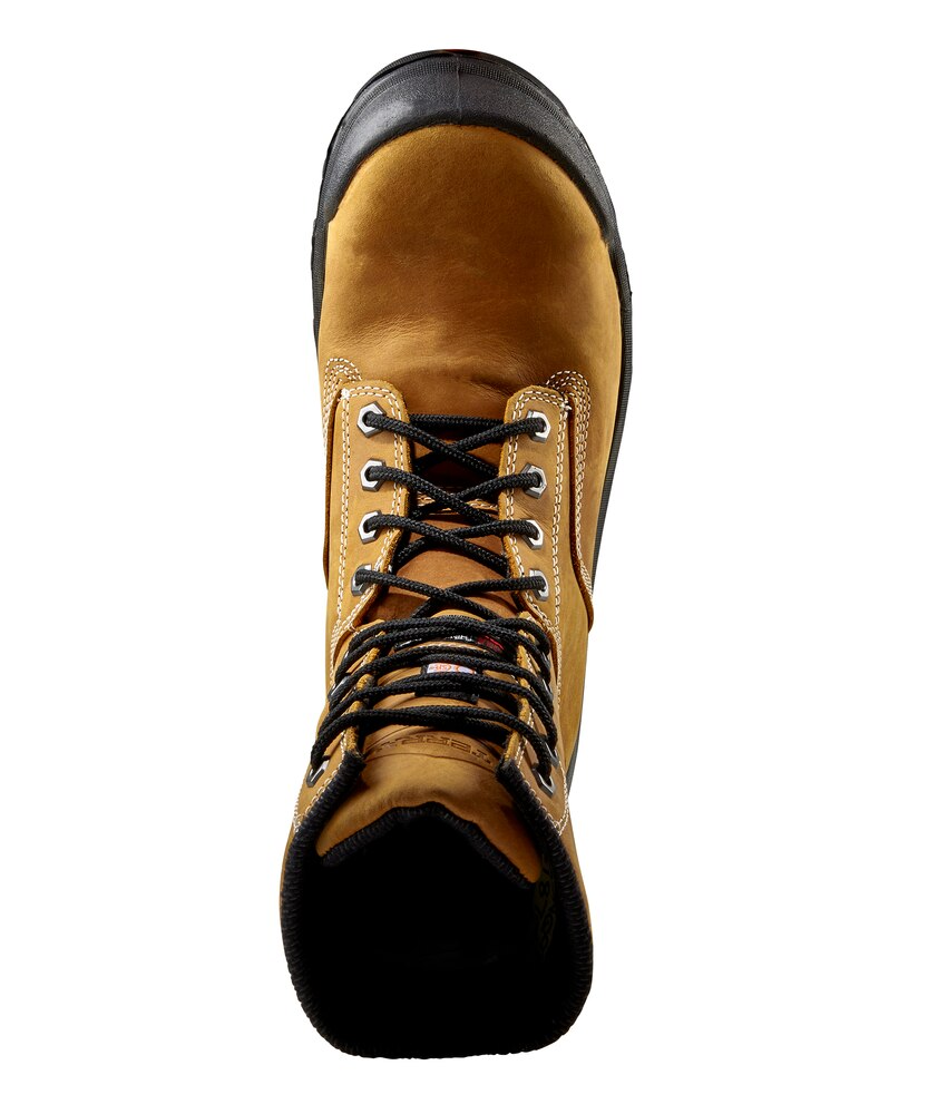 Terra Men's 8 Inch Composite Toe Composite Plate Sentry Waterproof Work Boots - Wheat
