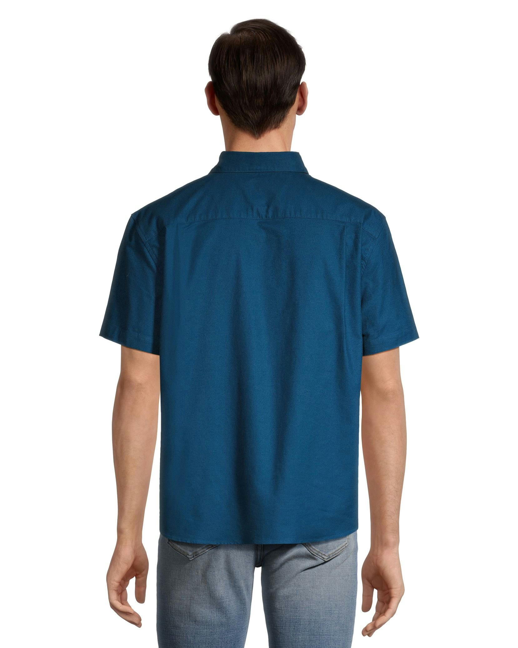 Denver Hayes Men's Oxford Casual Stretch Modern Fit Shirt