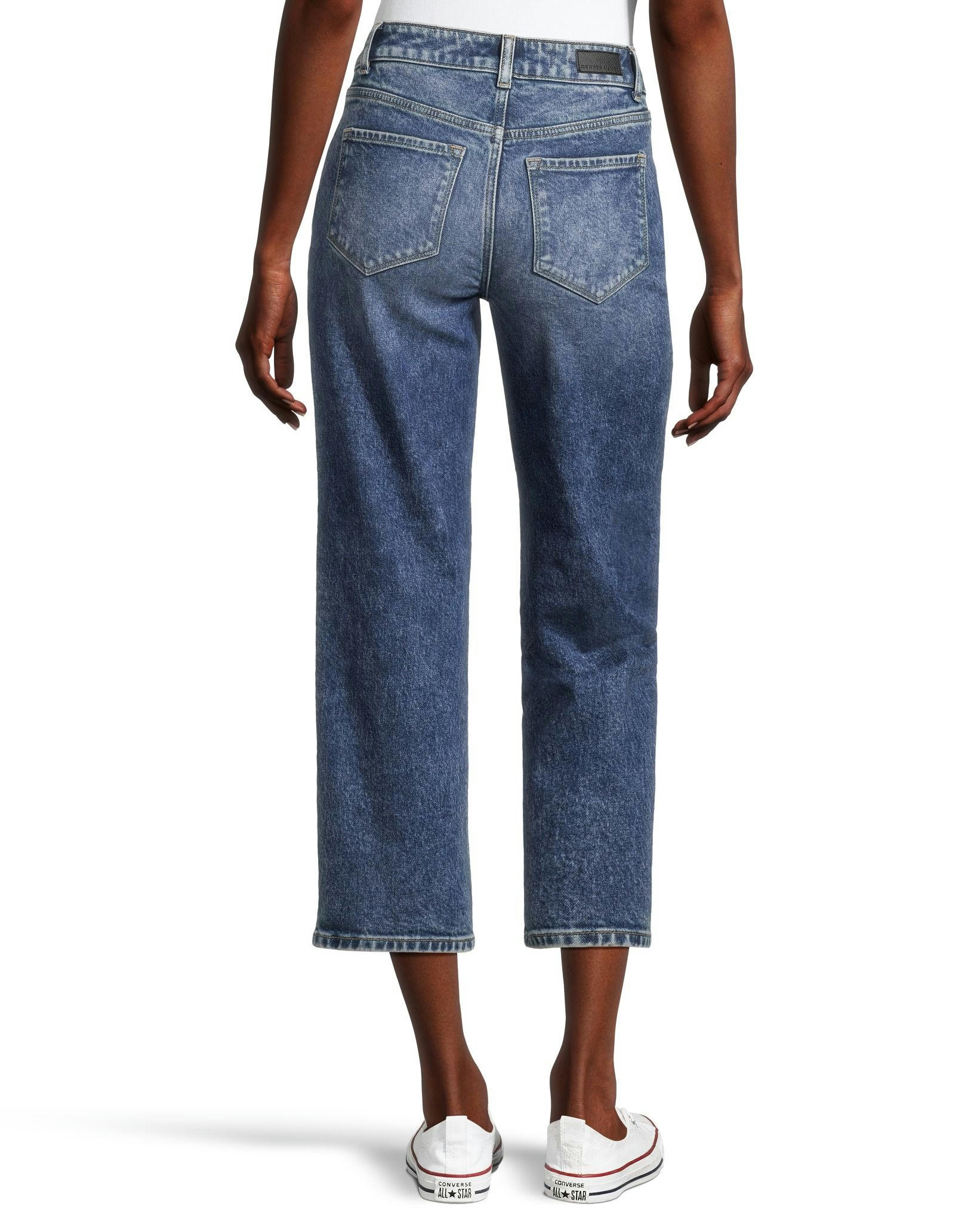 Denver Hayes Women's High Rise Straight Leg Crop Jeans