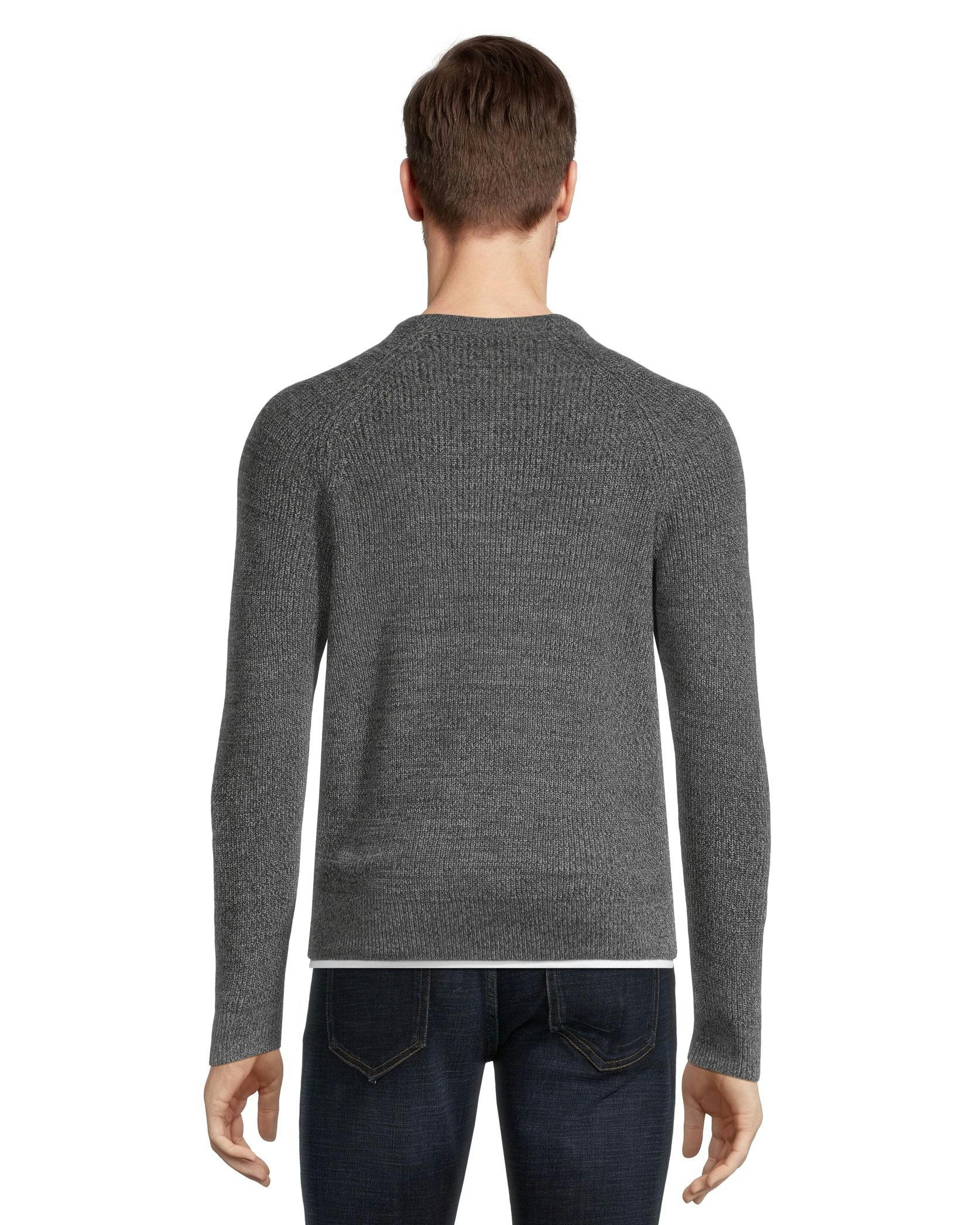 Denver Hayes Men's Shaker Stitch Crewneck Sweater