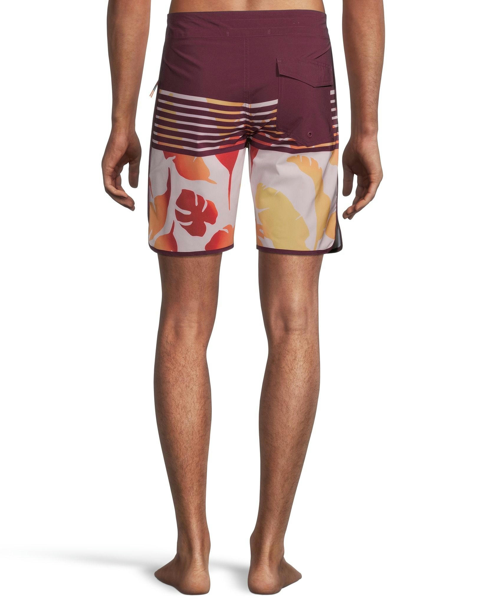 FarWest Men's Mid Rise Quick Dry Graphic Boardshorts