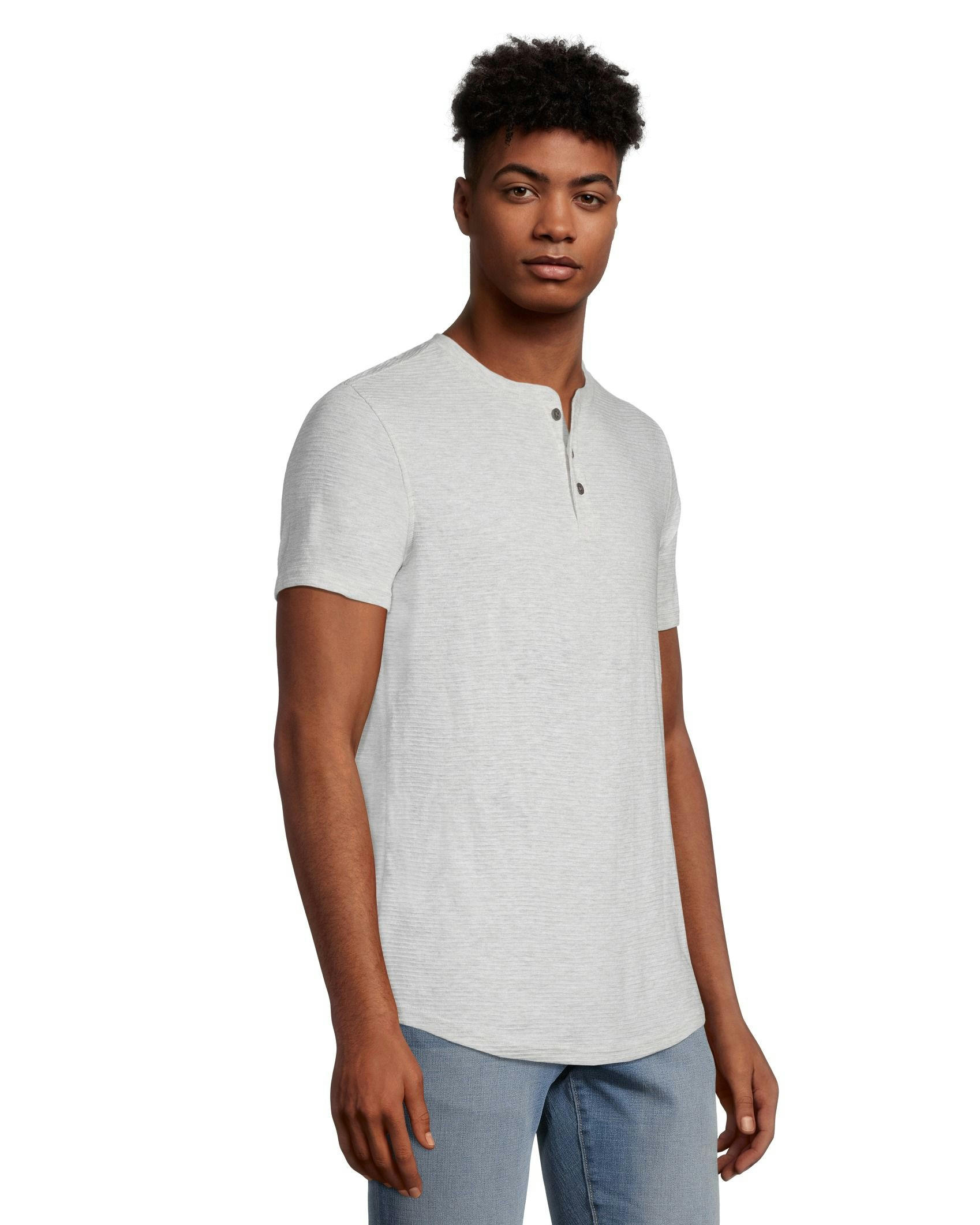 Men's Short Sleeve Modern Fit Ottoman Henley Shirt