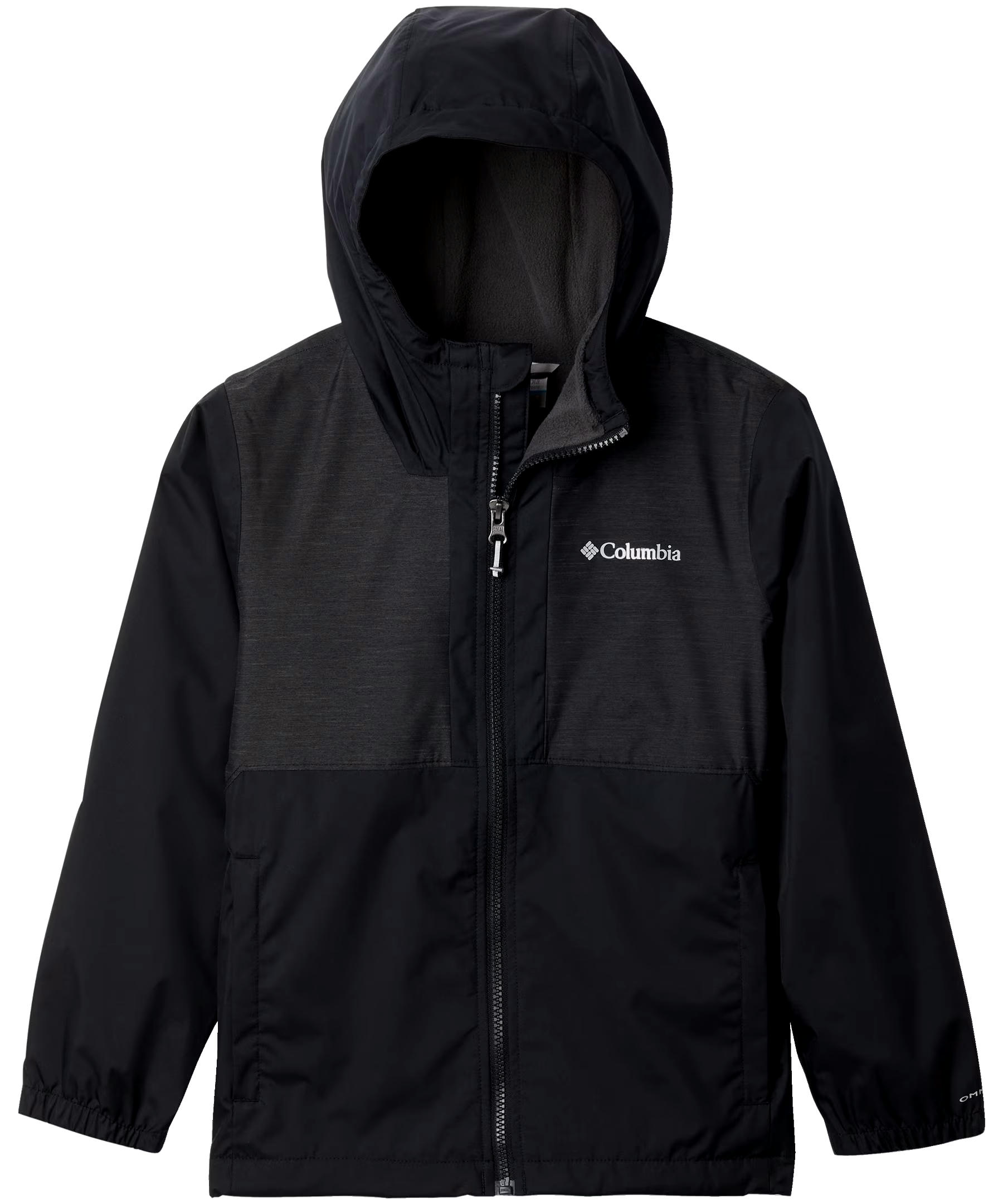 Columbia Kids' Unisex Rainy Trails Fleece Lined Waterproof Rain Jacket