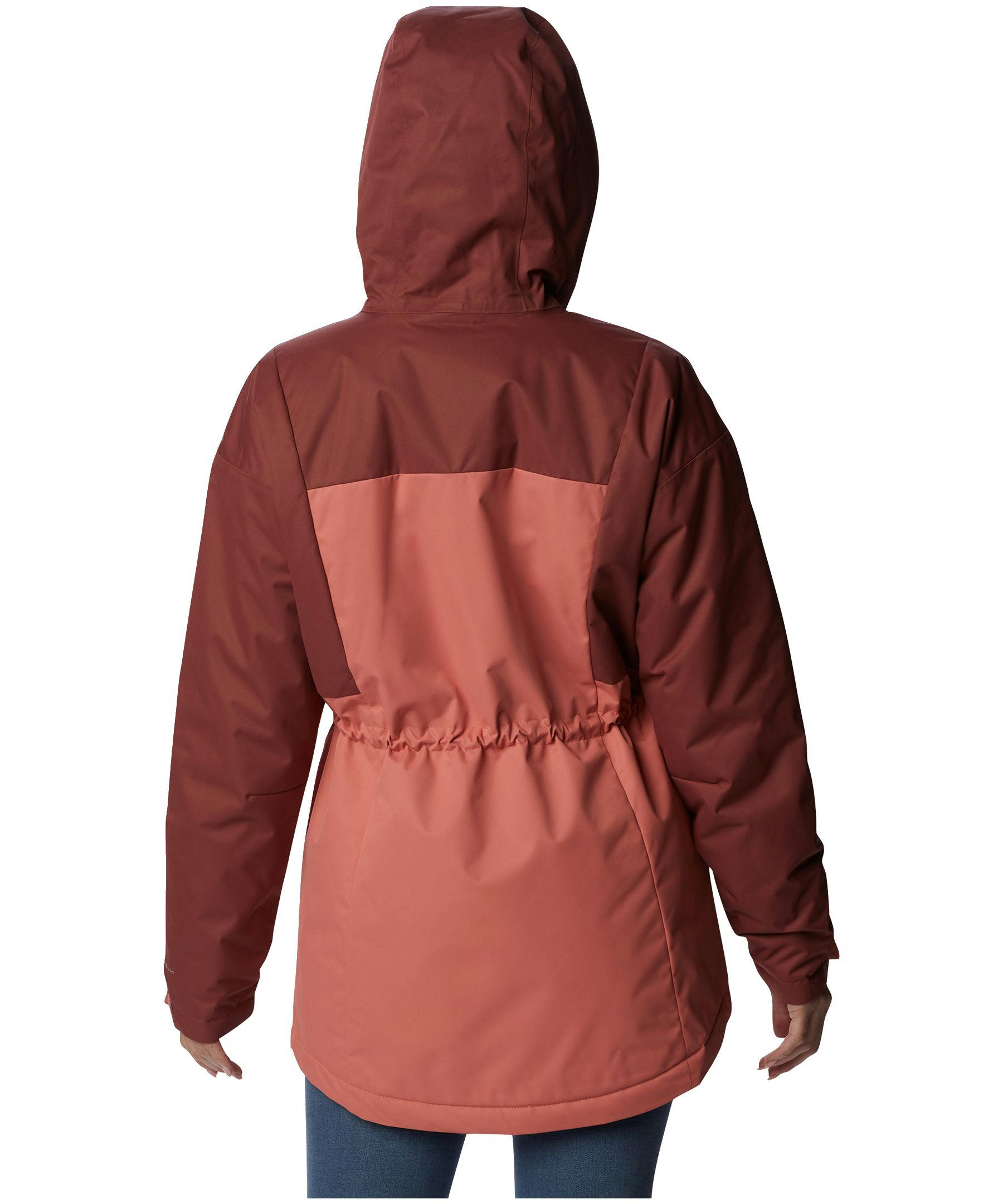 Columbia Women's Hikebound Long Omni-Heat Hooded Insulated Waterproof Rain Jacket