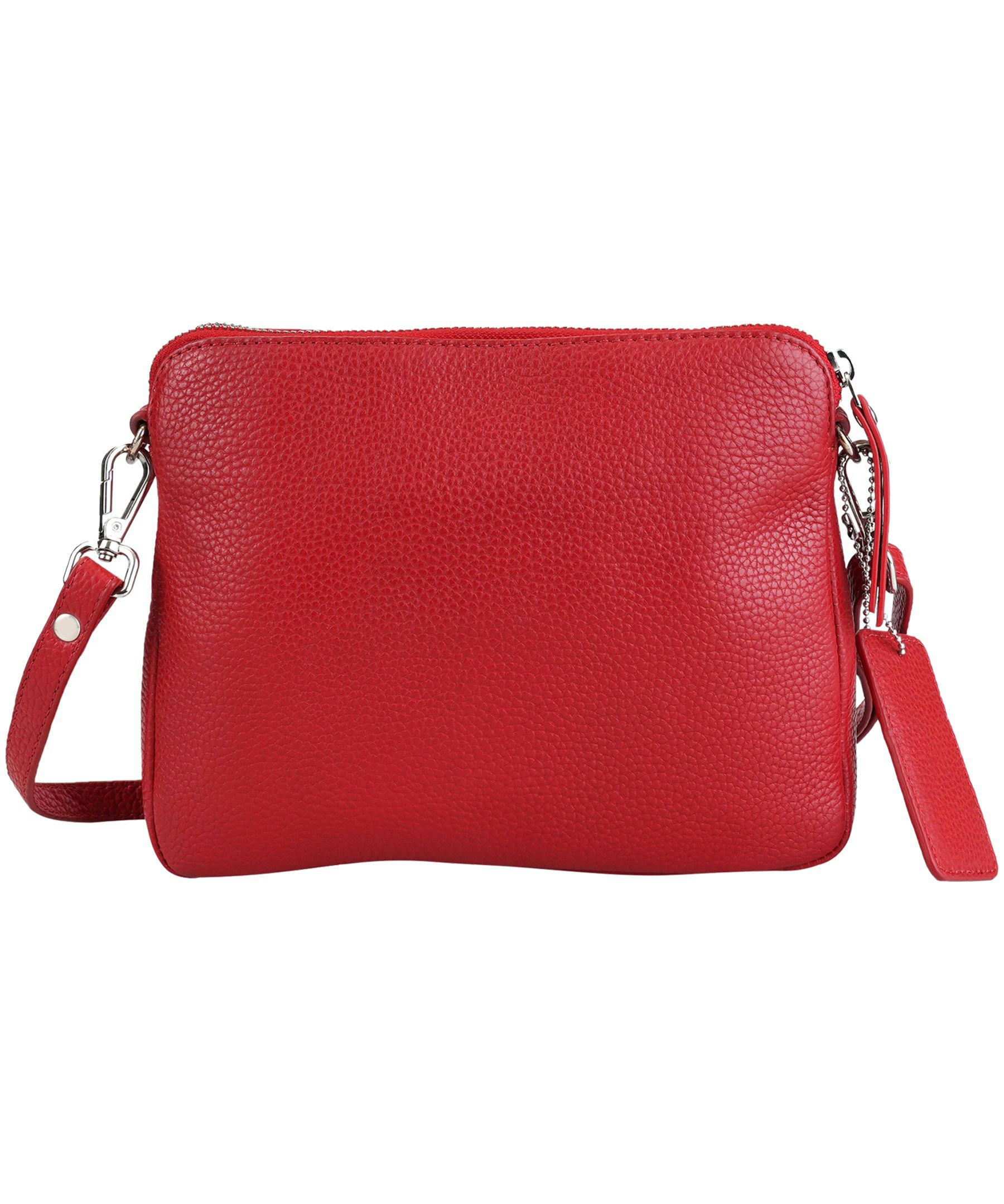 Mancini Leather Goods Women's Pebelled Valerie Small Crossbody Bag