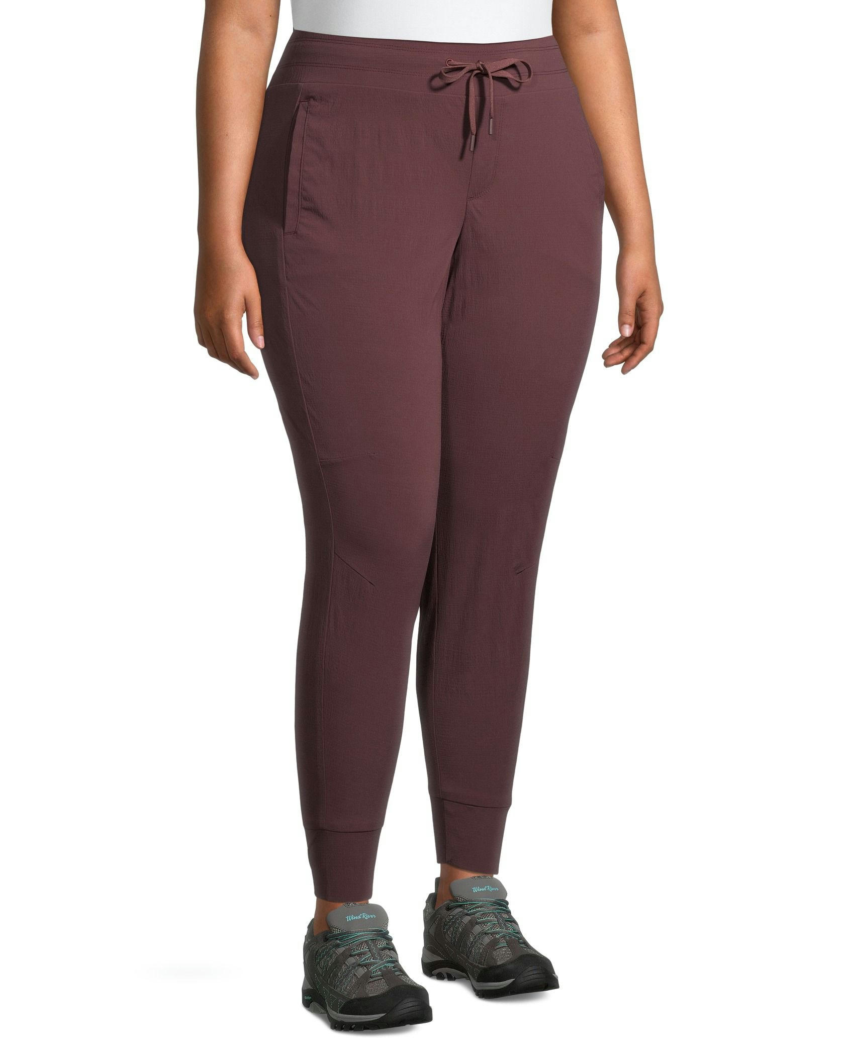 WindRiver  Women's Water Repellent Hyper-Dri 1 UV Protection Stretch Pull On Jogger Pants