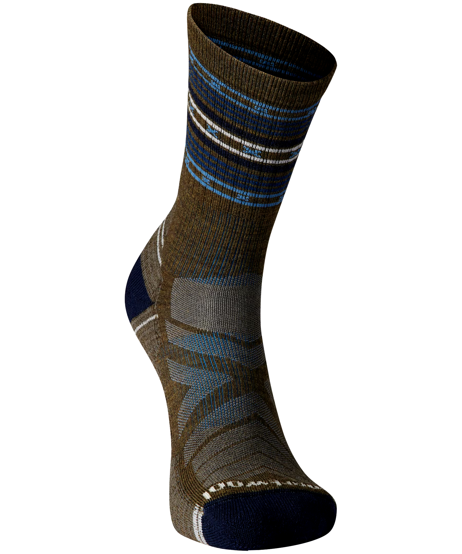 Men's Lite Cushion Spiked Stripe Crew Socks