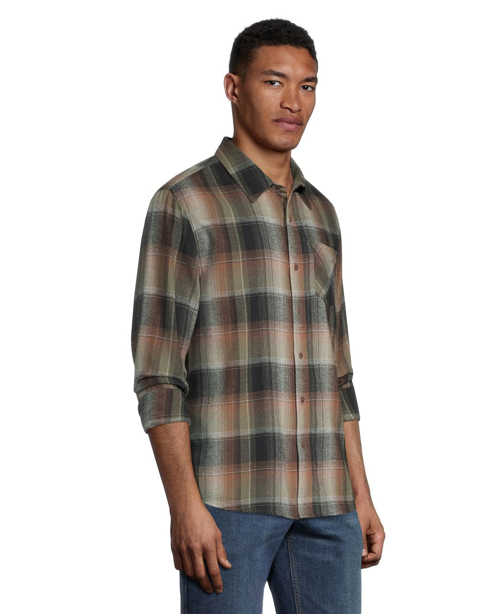 Boston Traders Men's Classic Plaid Flannel Shirt