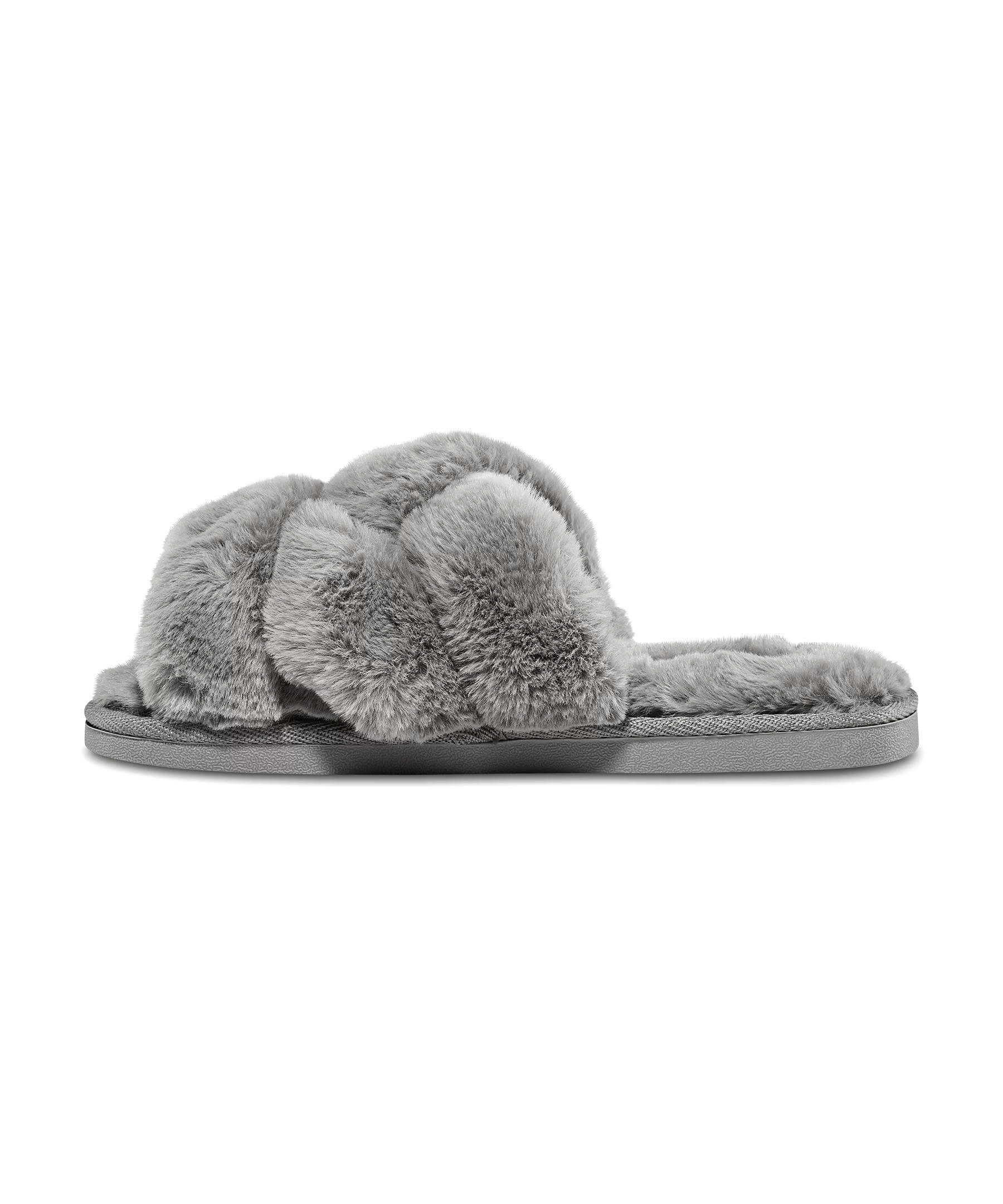 Denver Hayes Women's Criss-Cross Faux Fur Slide