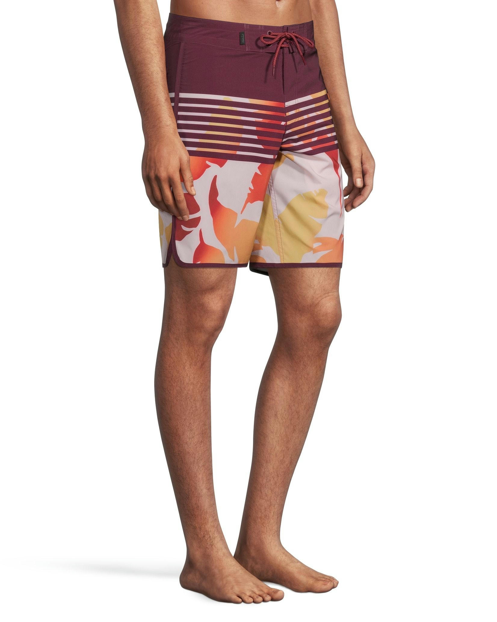 FarWest Men's Mid Rise Quick Dry Graphic Boardshorts