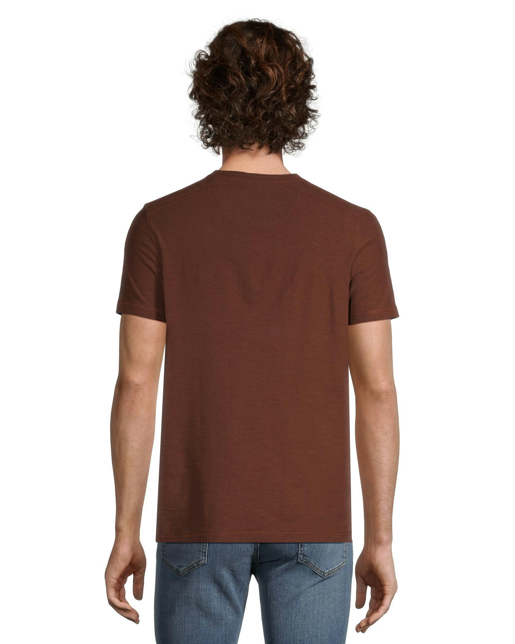 Denver Hayes Men's Garment Wash Slub Henley Shirt