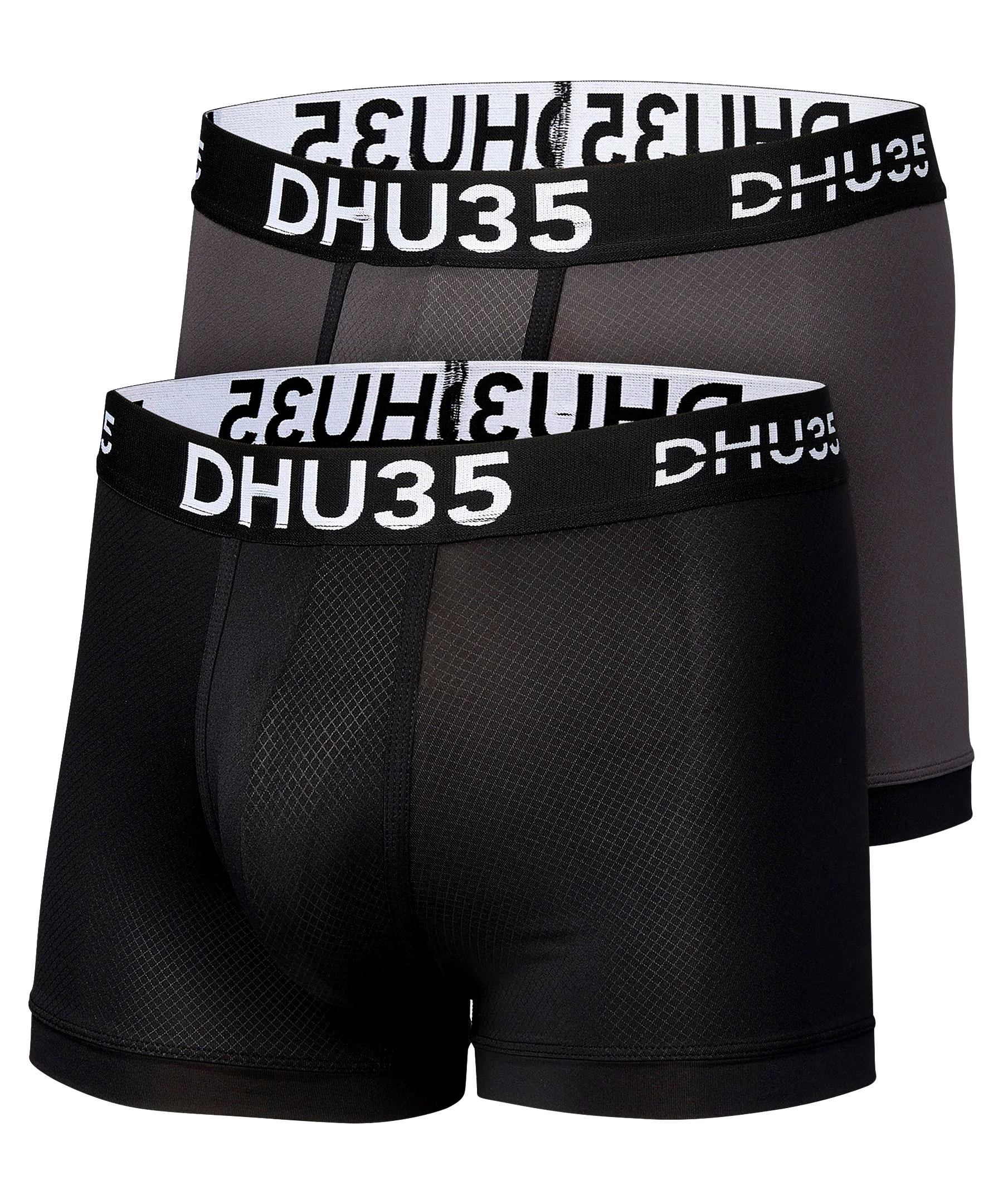 Denver Hayes Men's 3 Pack Fashion Microfiber Heat Press Trunk Brief