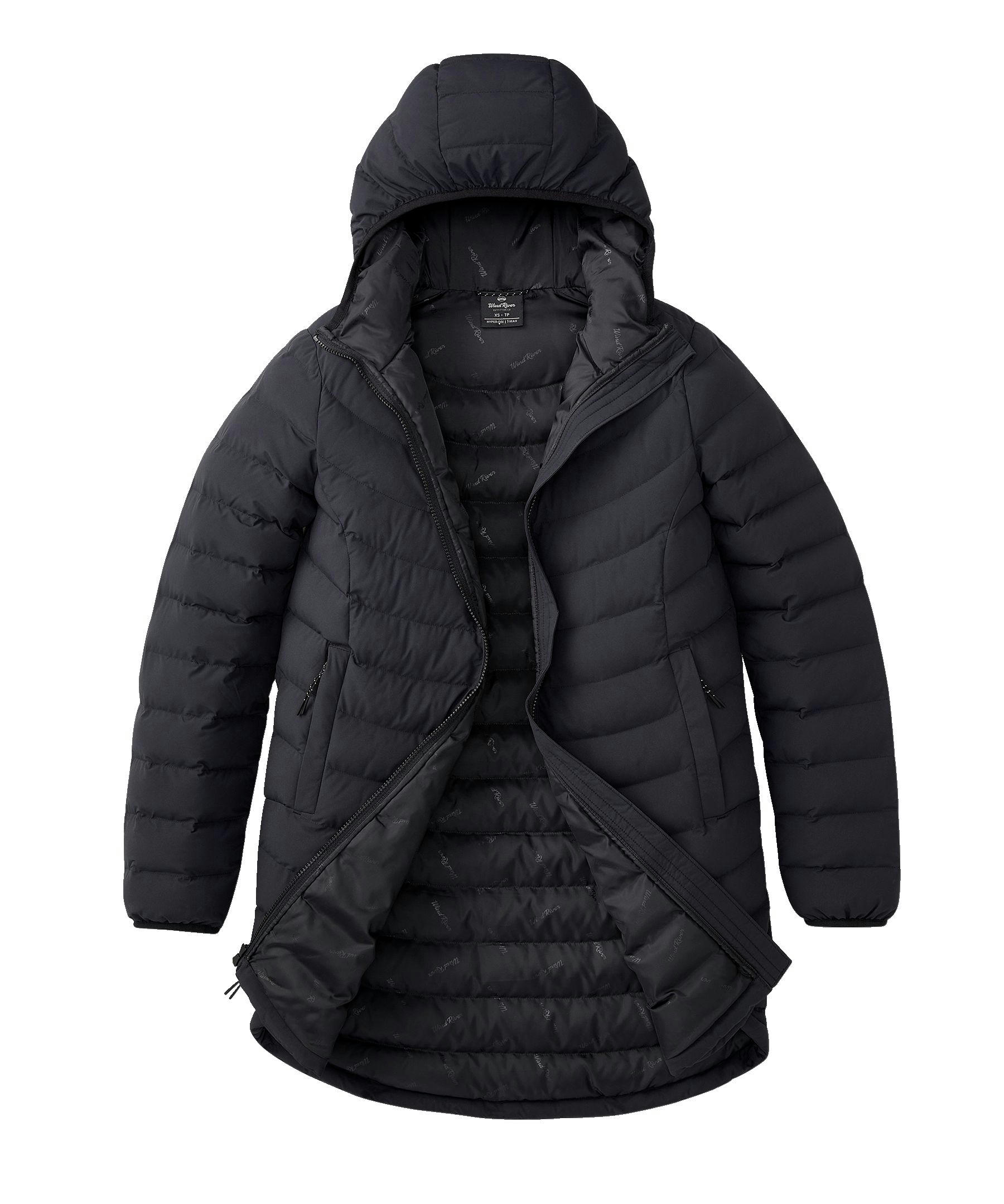 WindRiver Women's Hyper-Dri HD1 Water Repellent T-MAX Insulated Long Puffer Jacket