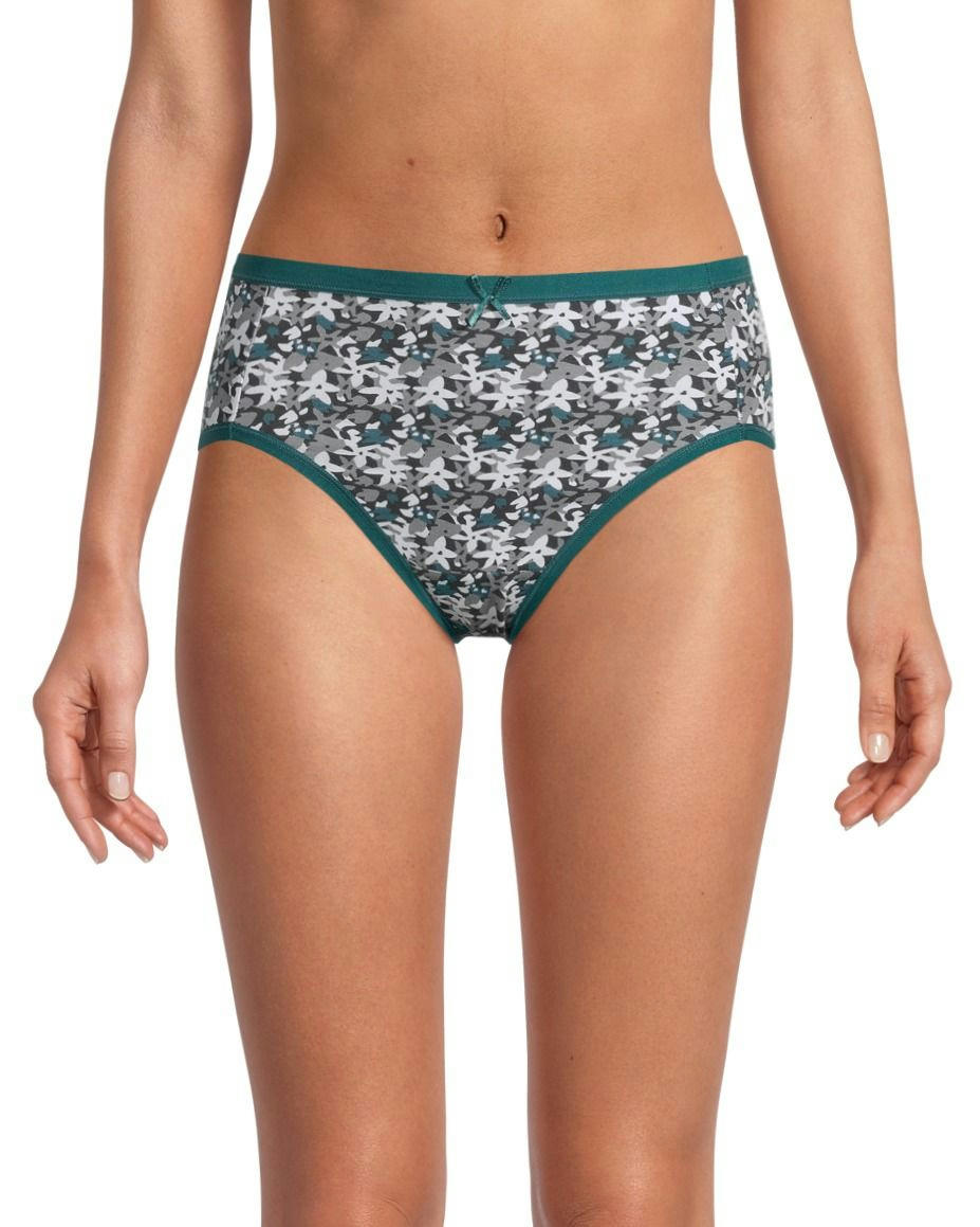 Denver Hayes Women's 2 Pack Perfect Fit Cotton Stretch Hi Cut Panty