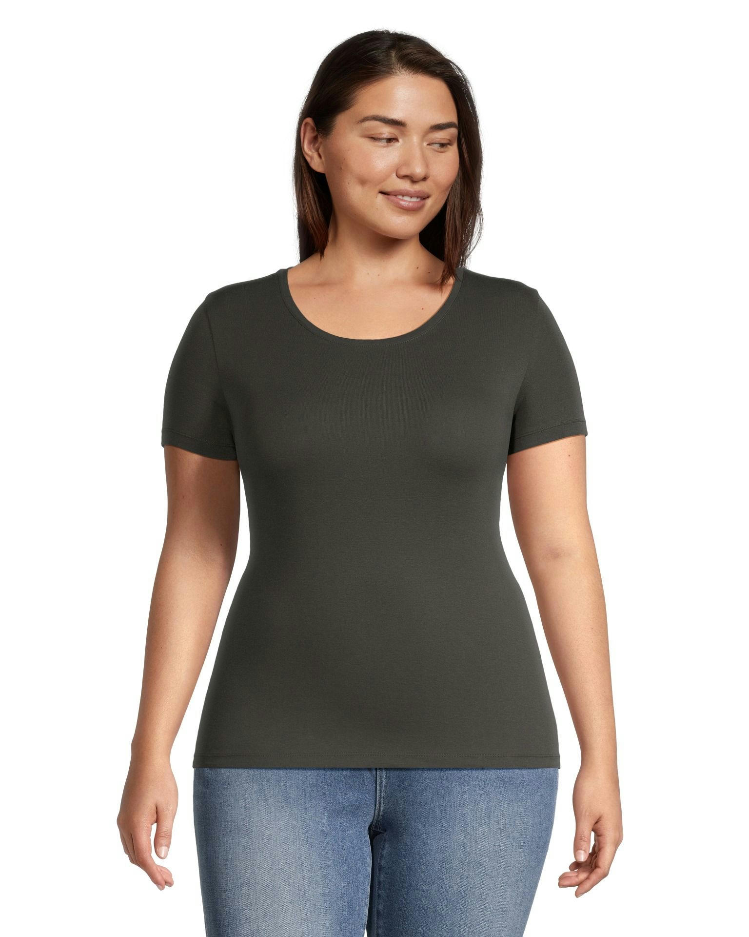 Denver Hayes Women's Fitted Scoop Neck T Shirt