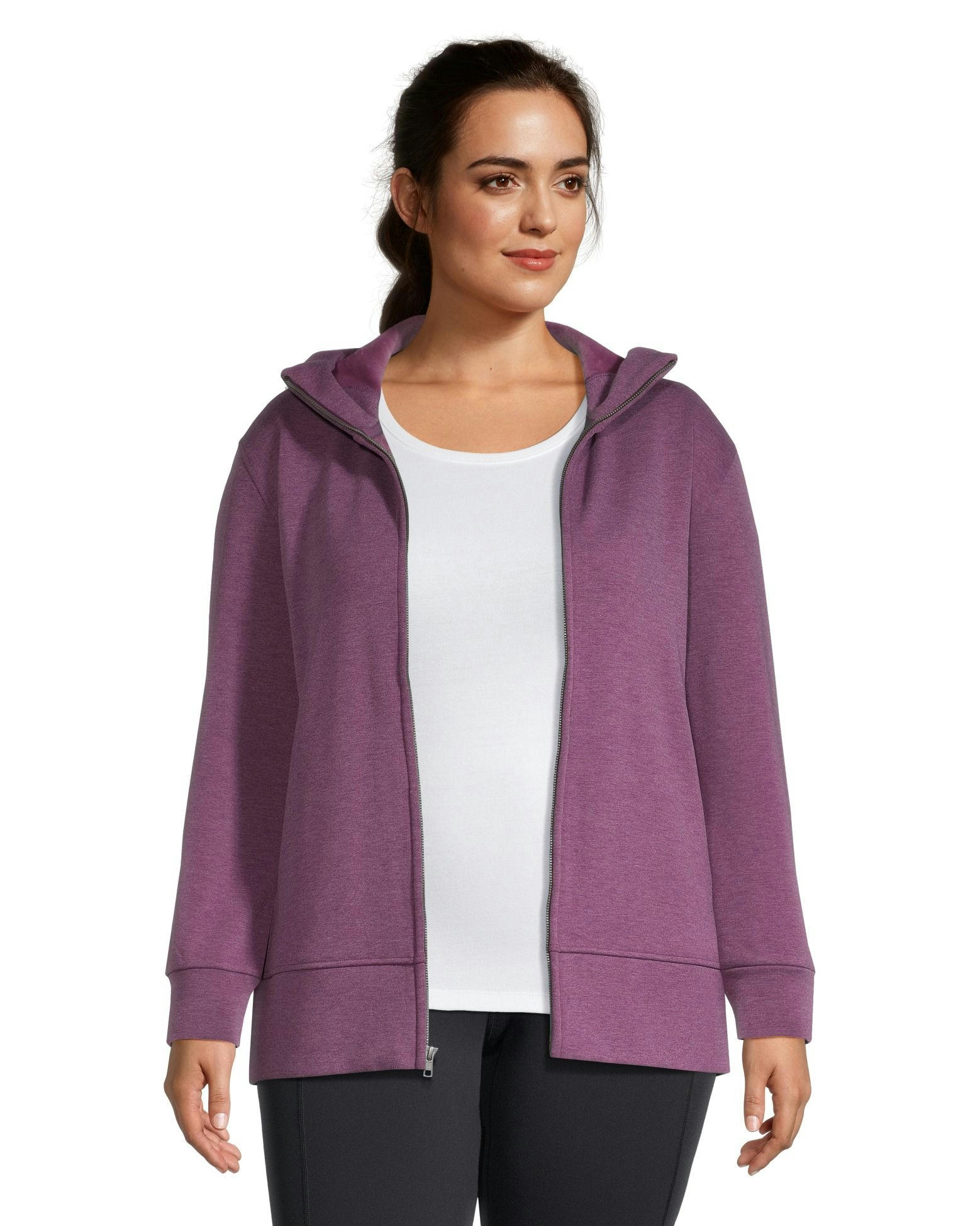 Shambhala Women's Velour Lined Full Zip Hoodie