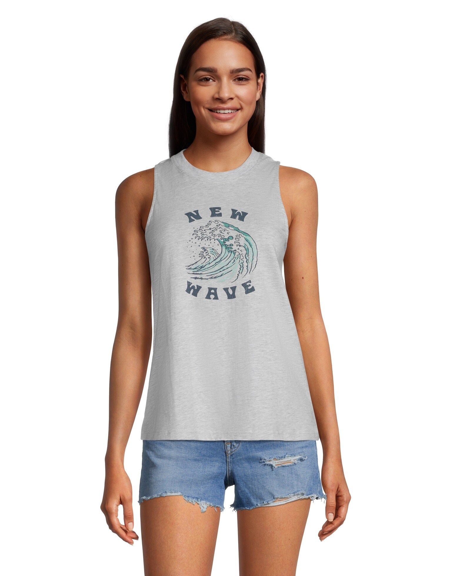 FarWest Women's Graphic Crewneck Tank